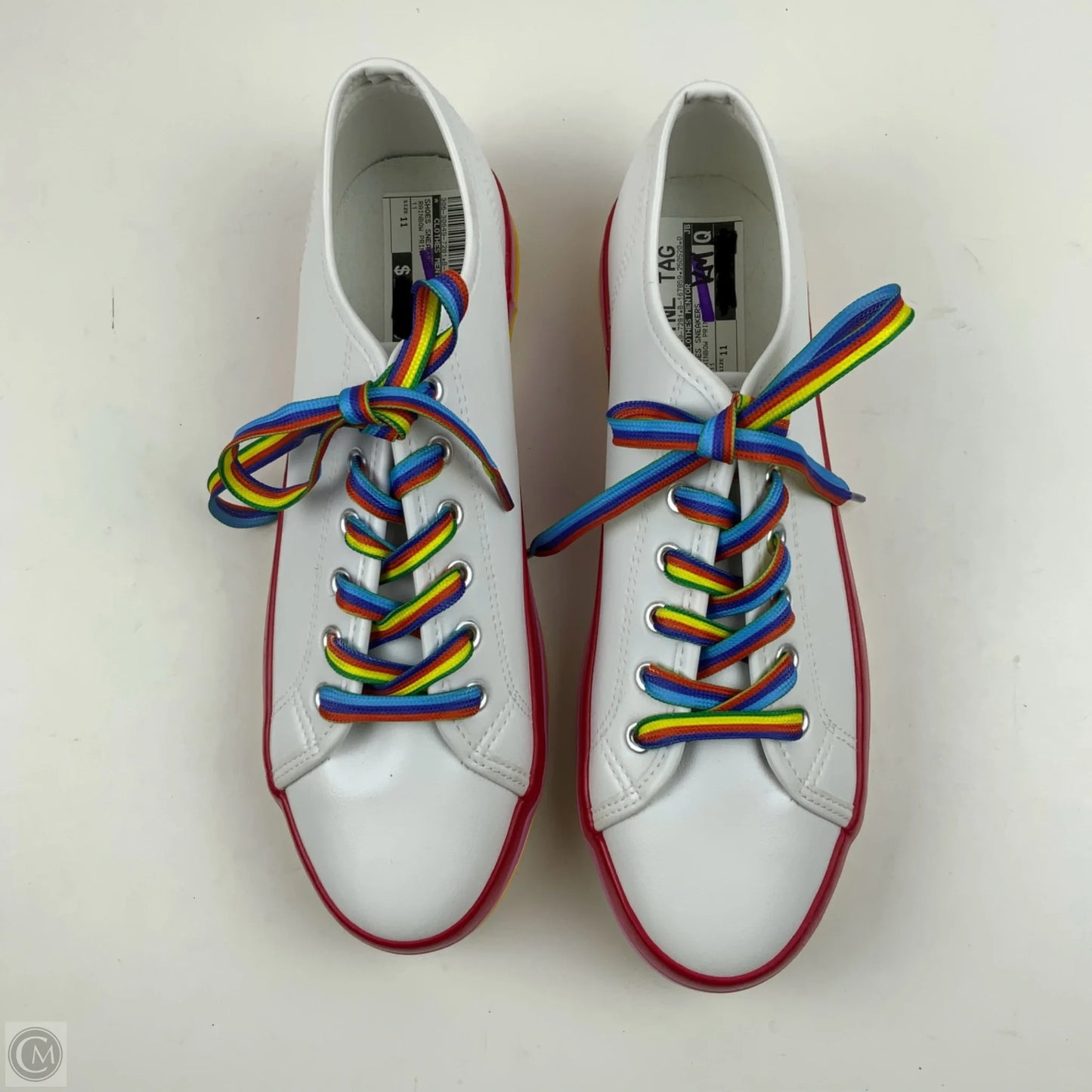 Shoes Sneakers By Clothes Mentor In Rainbow Print, Size: 11