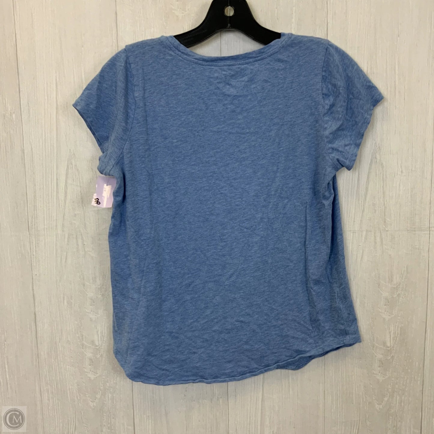 Top Short Sleeve Basic By Loft In Blue & Brown, Size: S