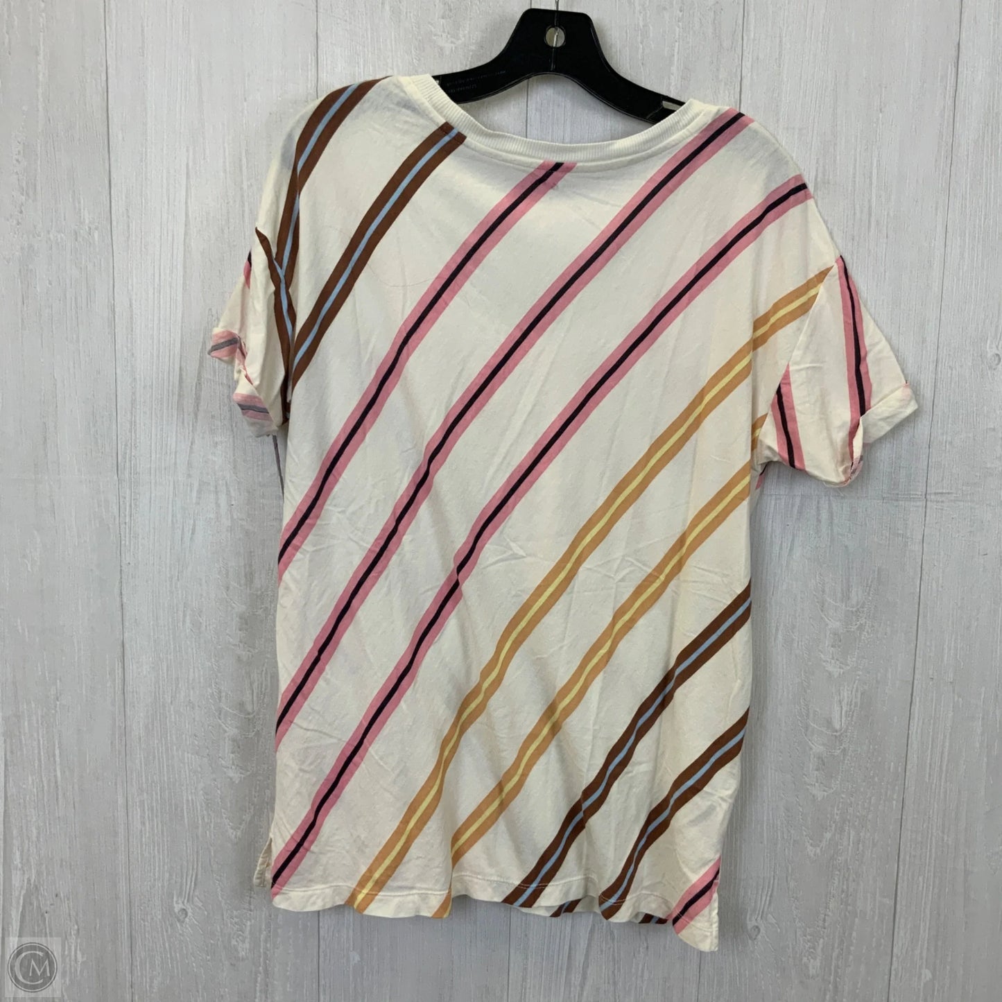 Top Short Sleeve Basic By Lou And Grey In Cream, Size: Xs