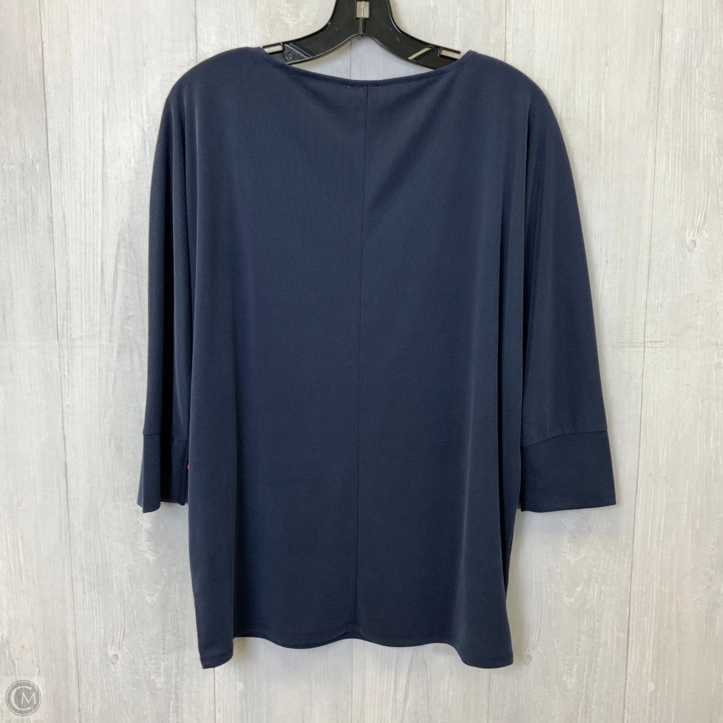 Top Long Sleeve By Chicos In Navy, Size: M