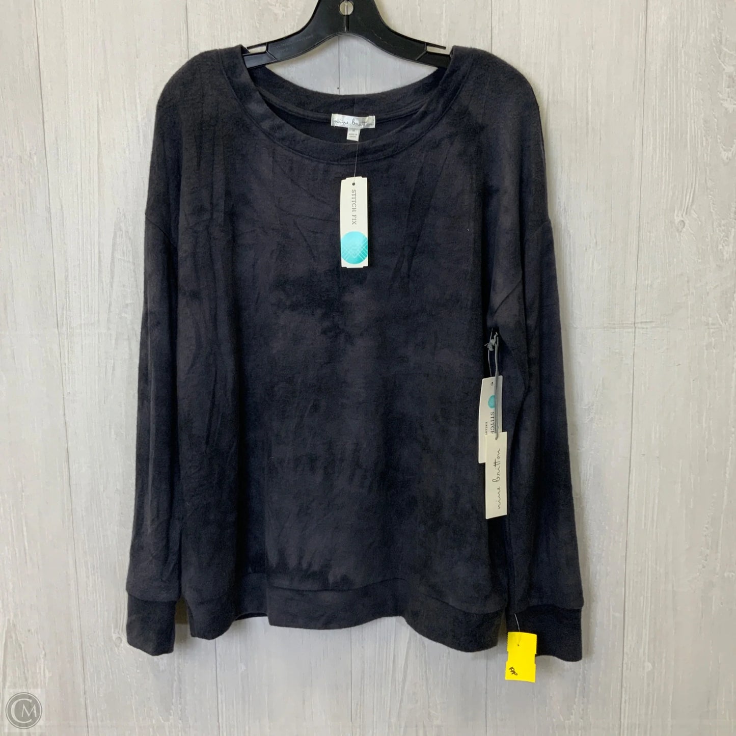 Sweatshirt Crewneck By Nine Britton In Grey, Size: M