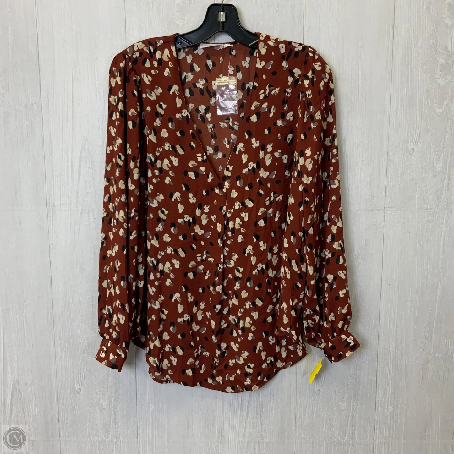 Top Long Sleeve By Lush In Floral Print, Size: M