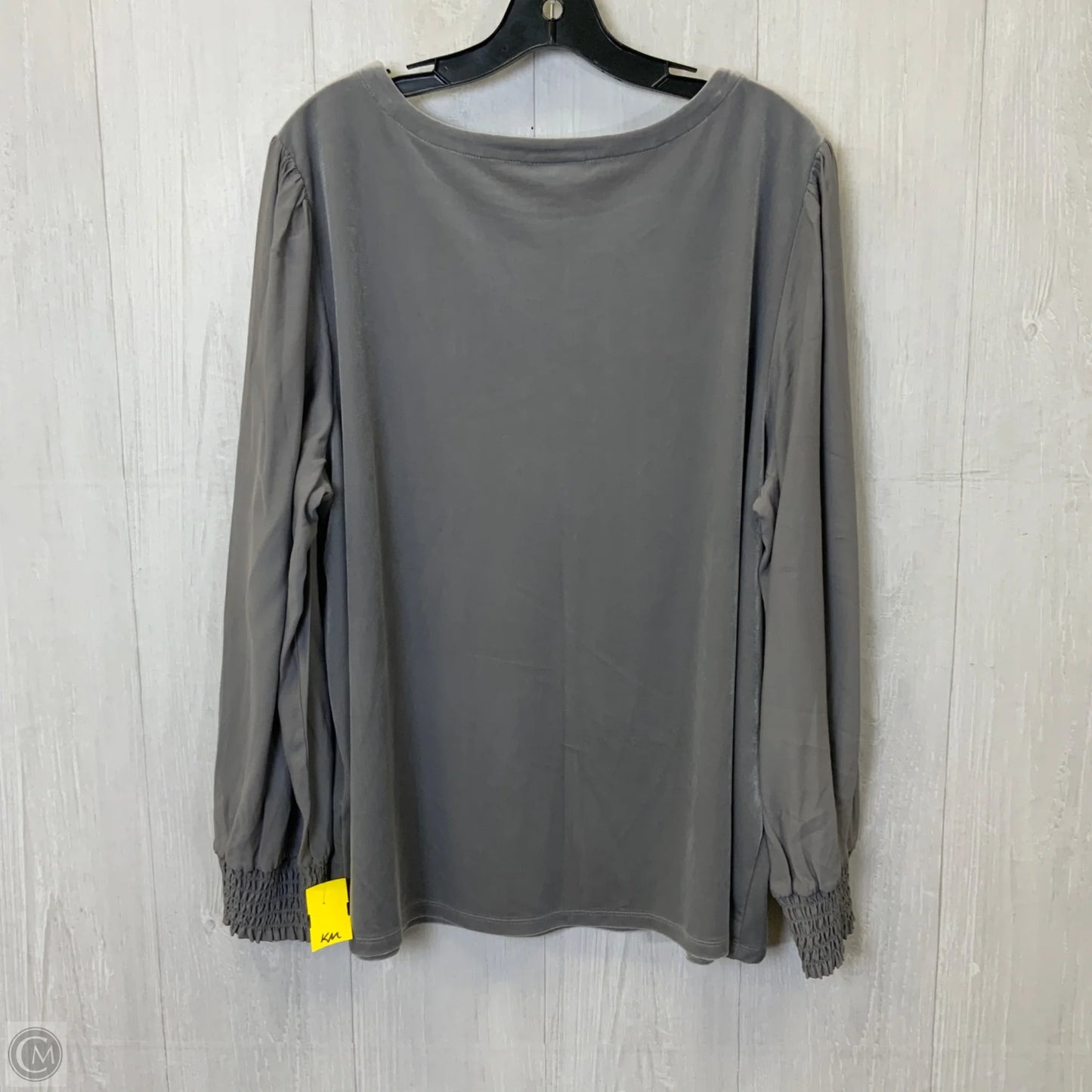 Top Long Sleeve By J. Jill In Grey, Size: 2x
