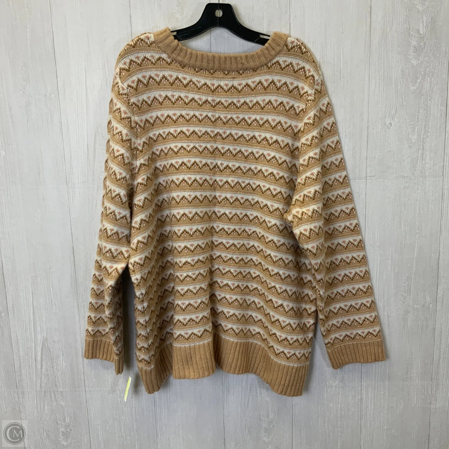 Sweater By Croft And Barrow In Striped Pattern, Size: 3x