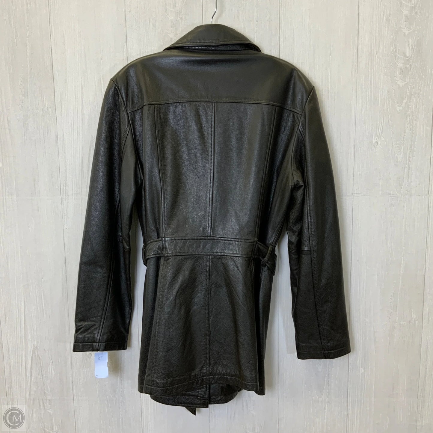 Jacket Leather By Jacqueline Ferrar In Brown, Size: L