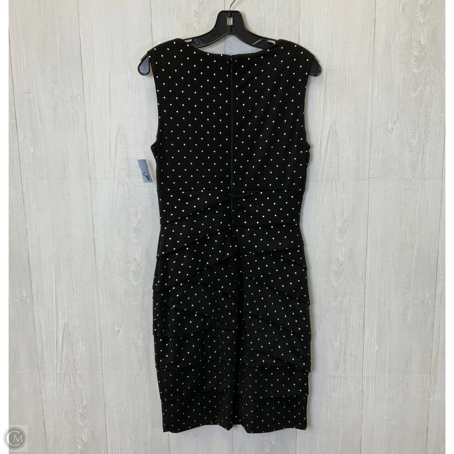 Dress Party Midi By White House Black Market In Black & Silver, Size: S