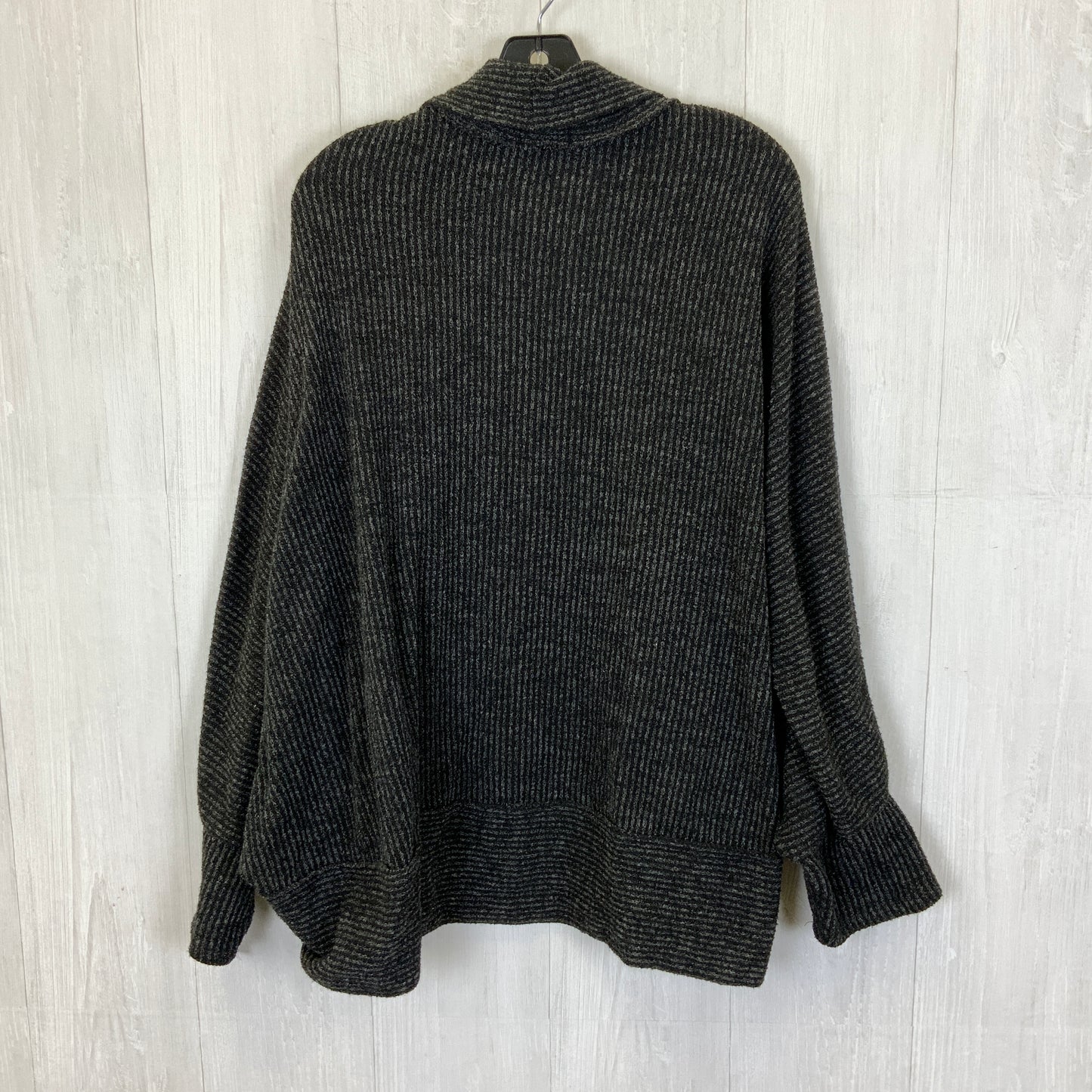 Sweater Cardigan By Clothes Mentor In Black & Grey, Size: Xl
