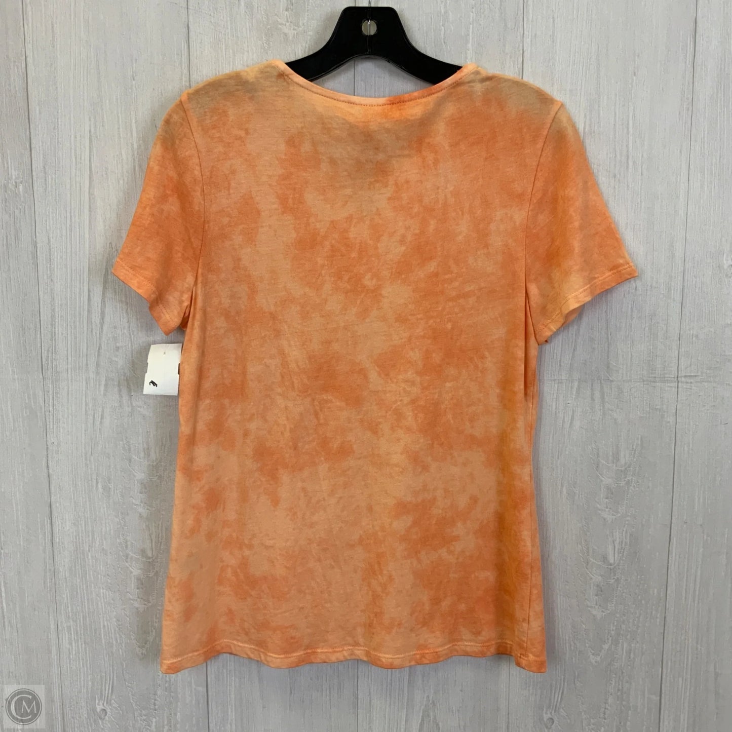 Top Short Sleeve By Chicos In Orange, Size: S