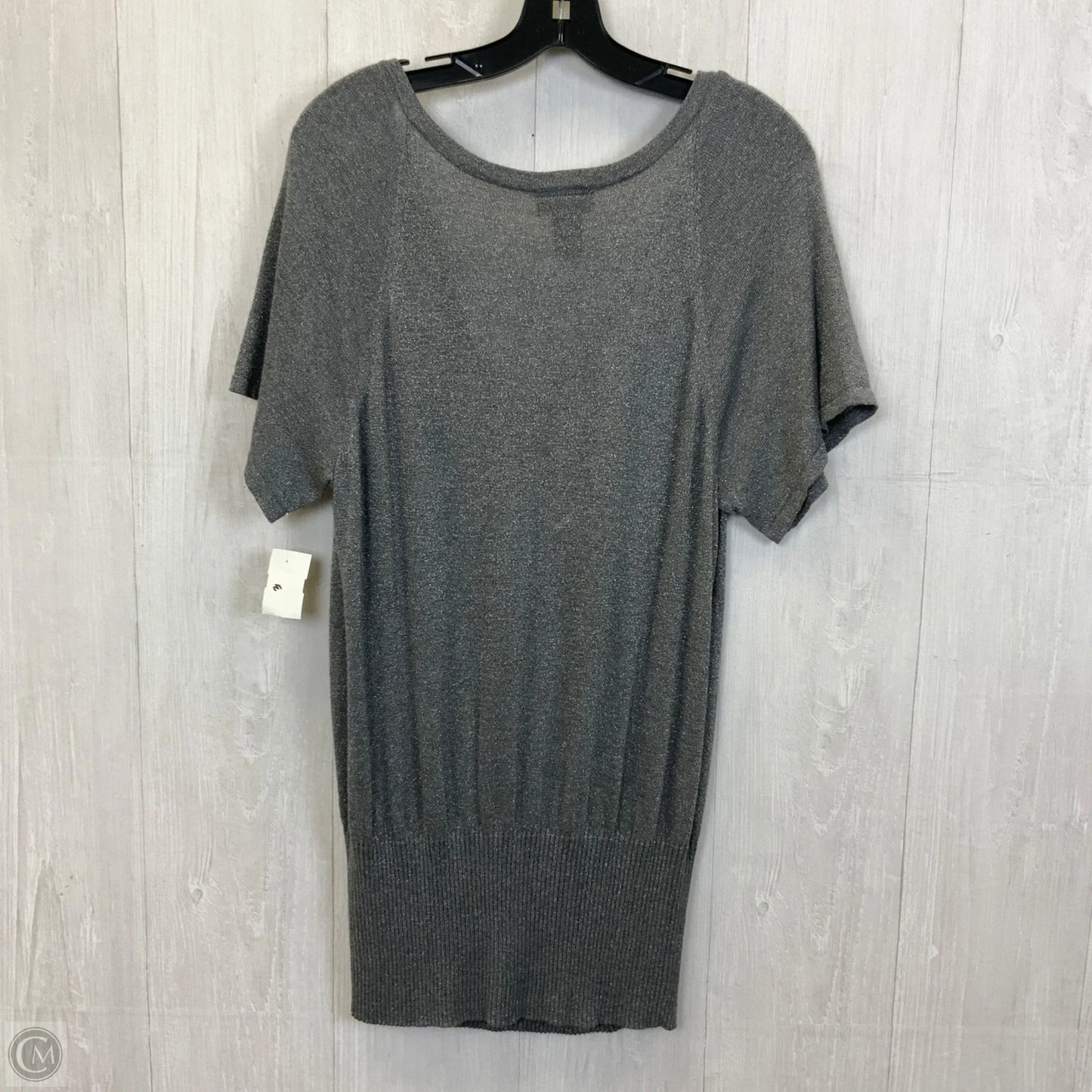 Top Short Sleeve By Lane Bryant In Grey & Silver, Size: 3x