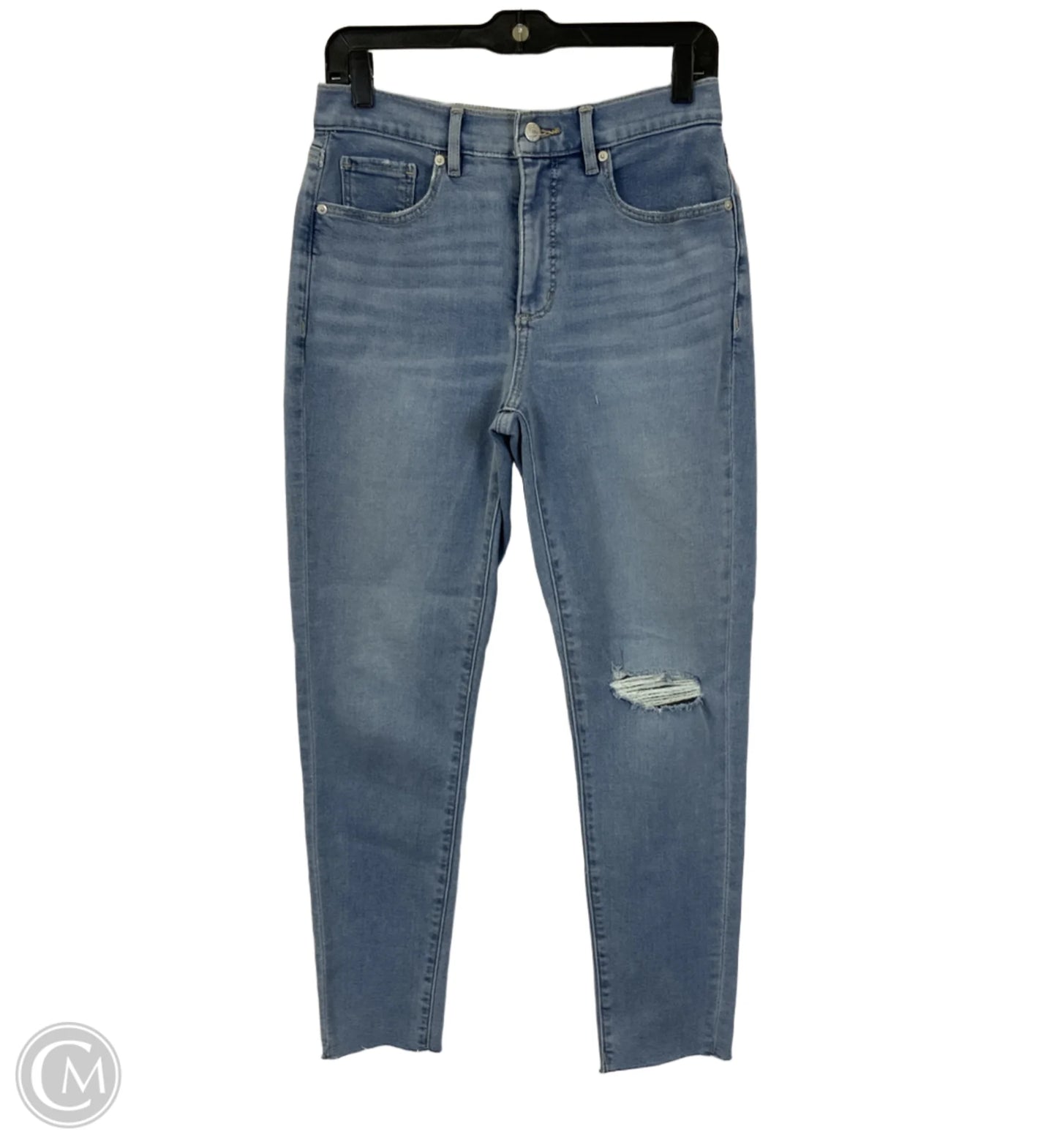 Jeans Skinny By Loft In Blue Denim, Size: 8