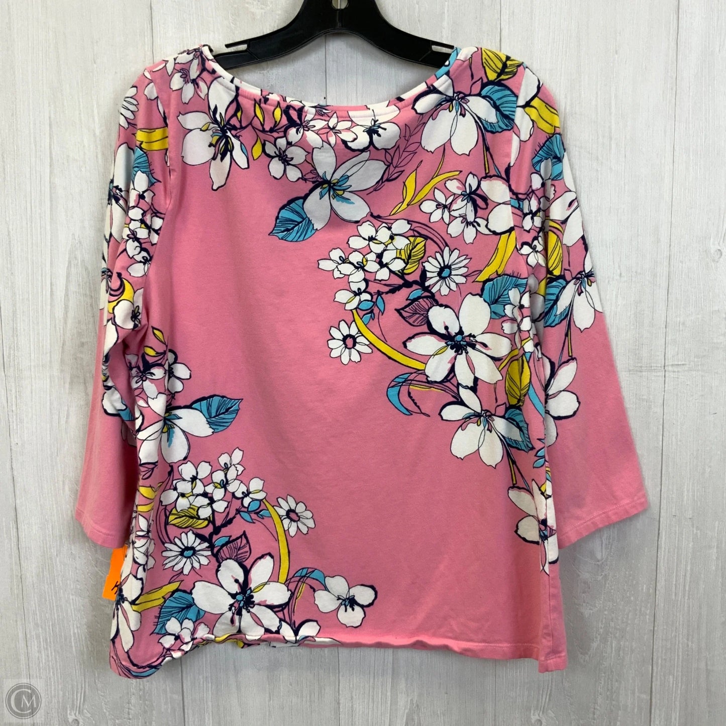 Top Long Sleeve By Talbots In Pink, Size: Xl
