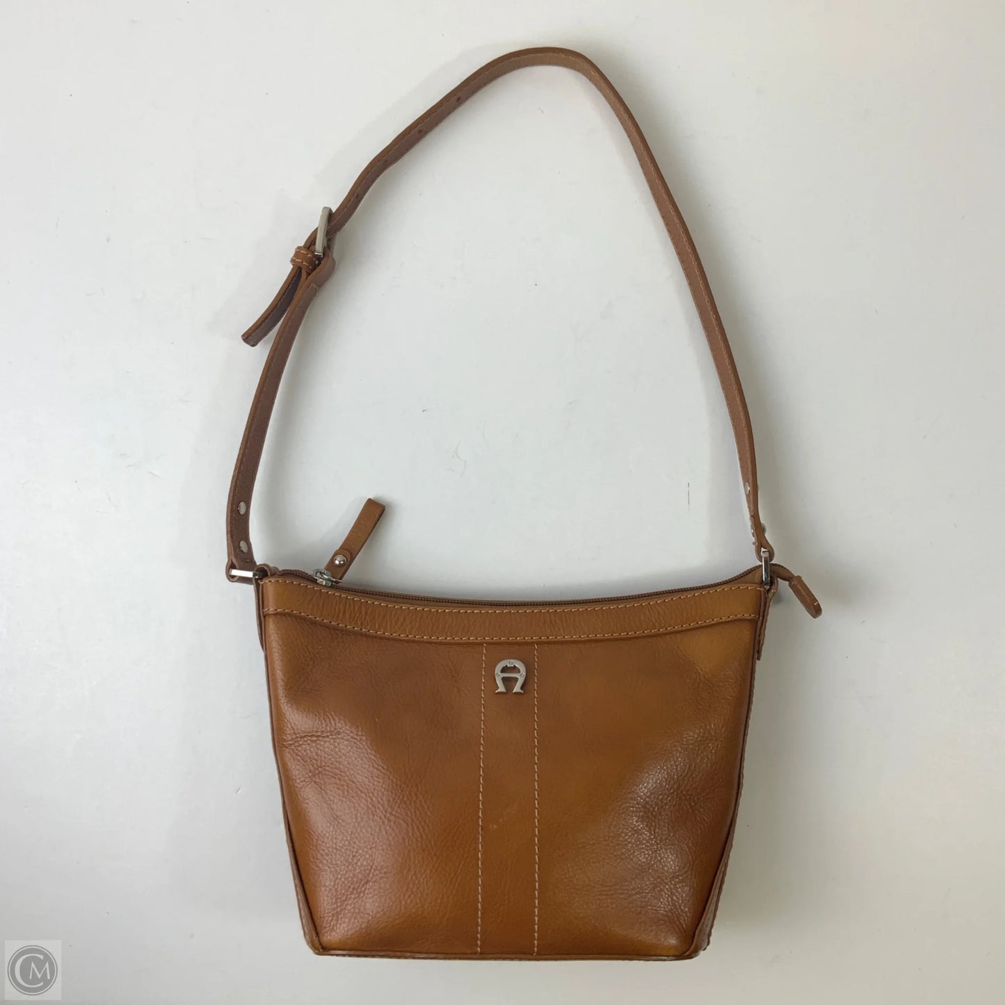 Handbag Leather By Etienne Aigner, Size: Medium