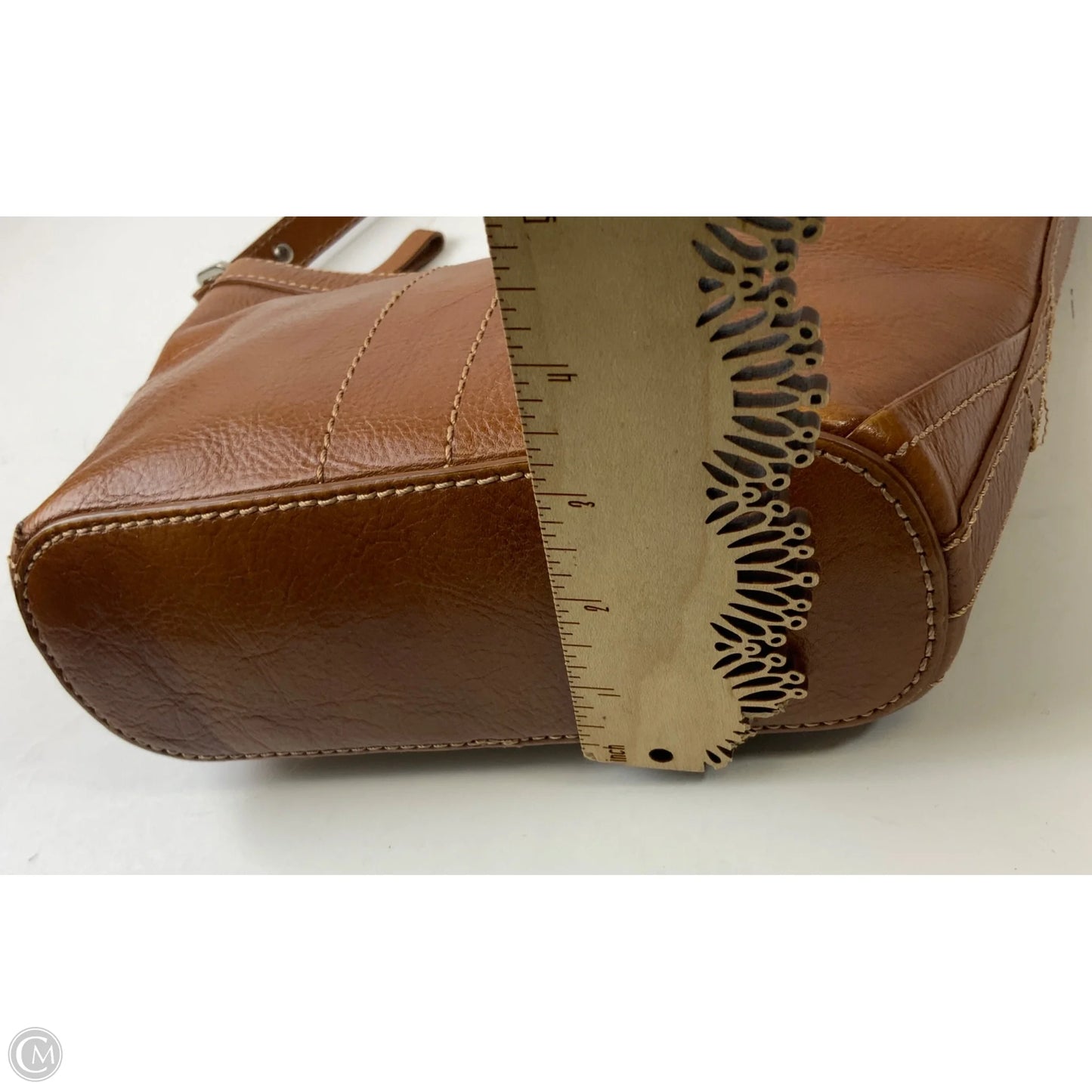 Handbag Leather By Etienne Aigner, Size: Medium