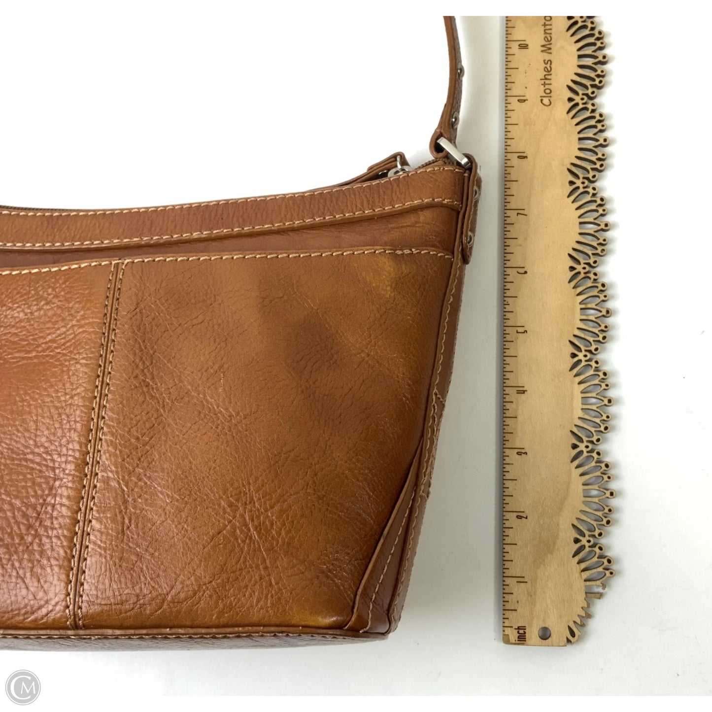 Handbag Leather By Etienne Aigner, Size: Medium