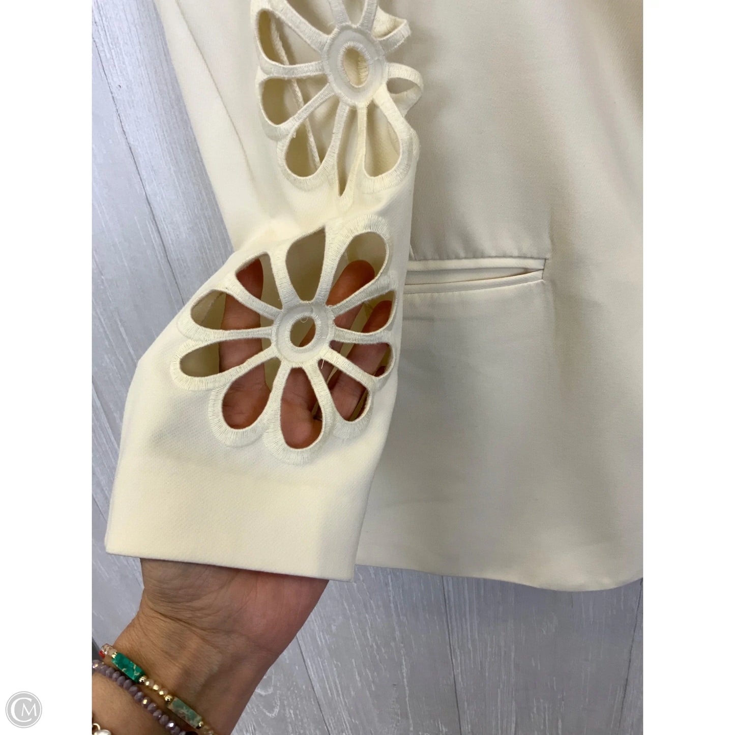 Blazer By Bb Dakota In Cream, Size: L