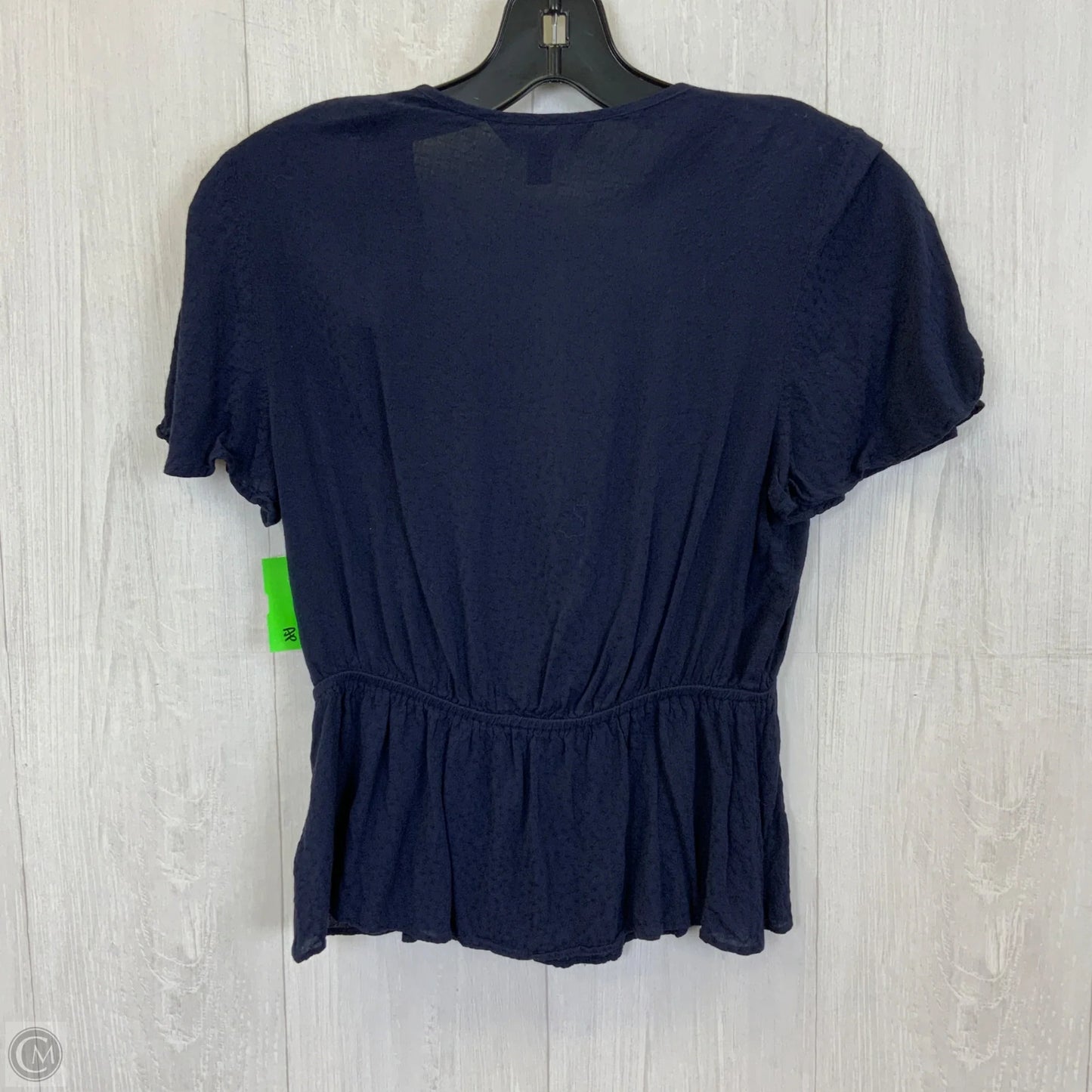 Top Short Sleeve By Express In Navy, Size: Xs