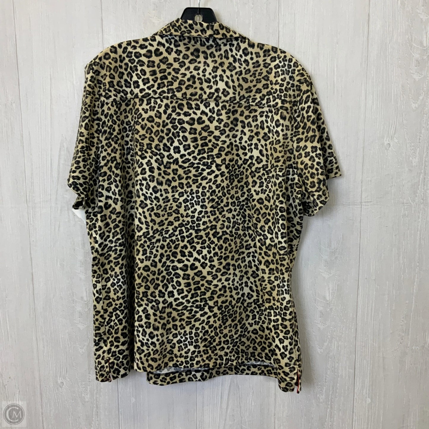 Top Short Sleeve By Clothes Mentor In Animal Print, Size: 2x