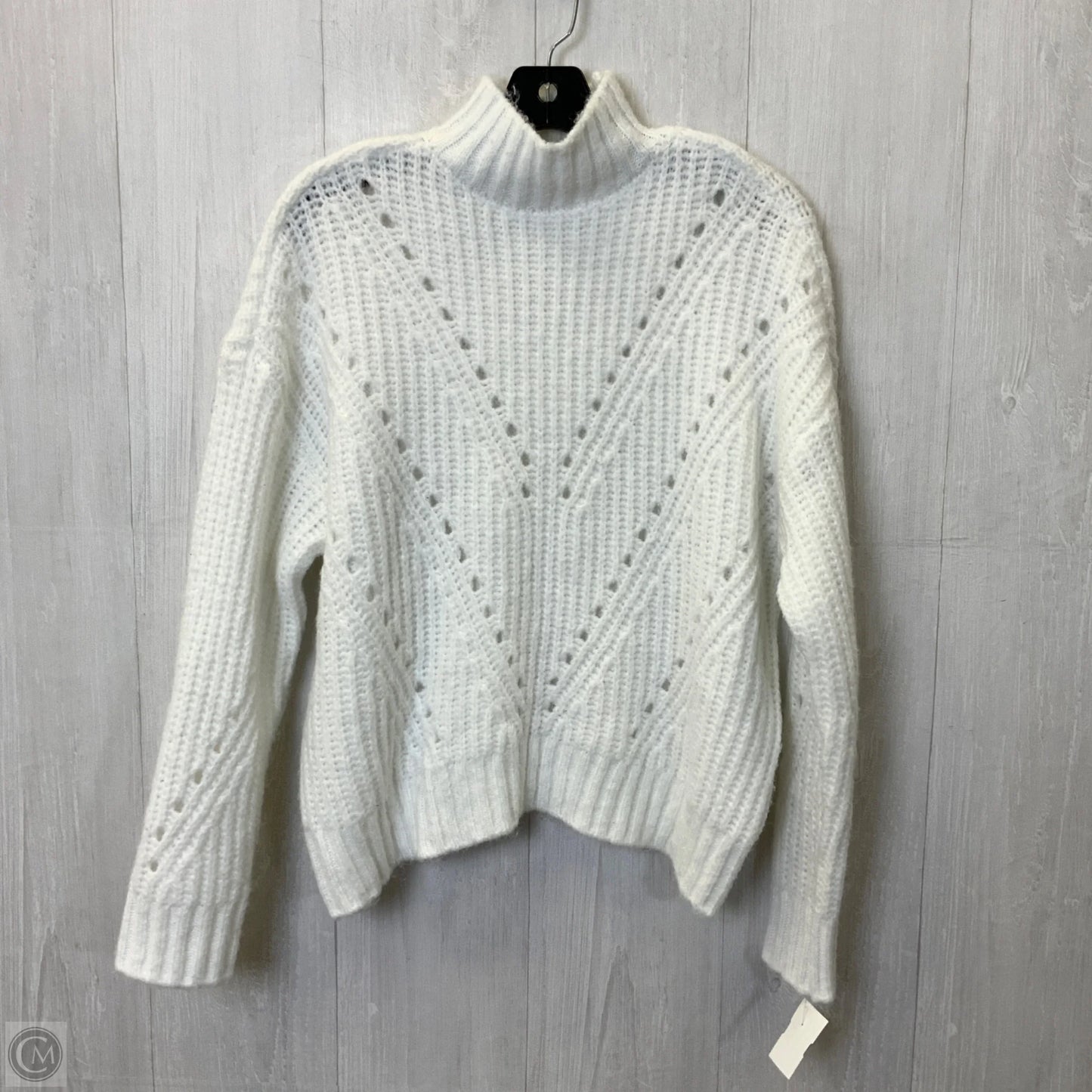 Sweater By Ana In White, Size: M