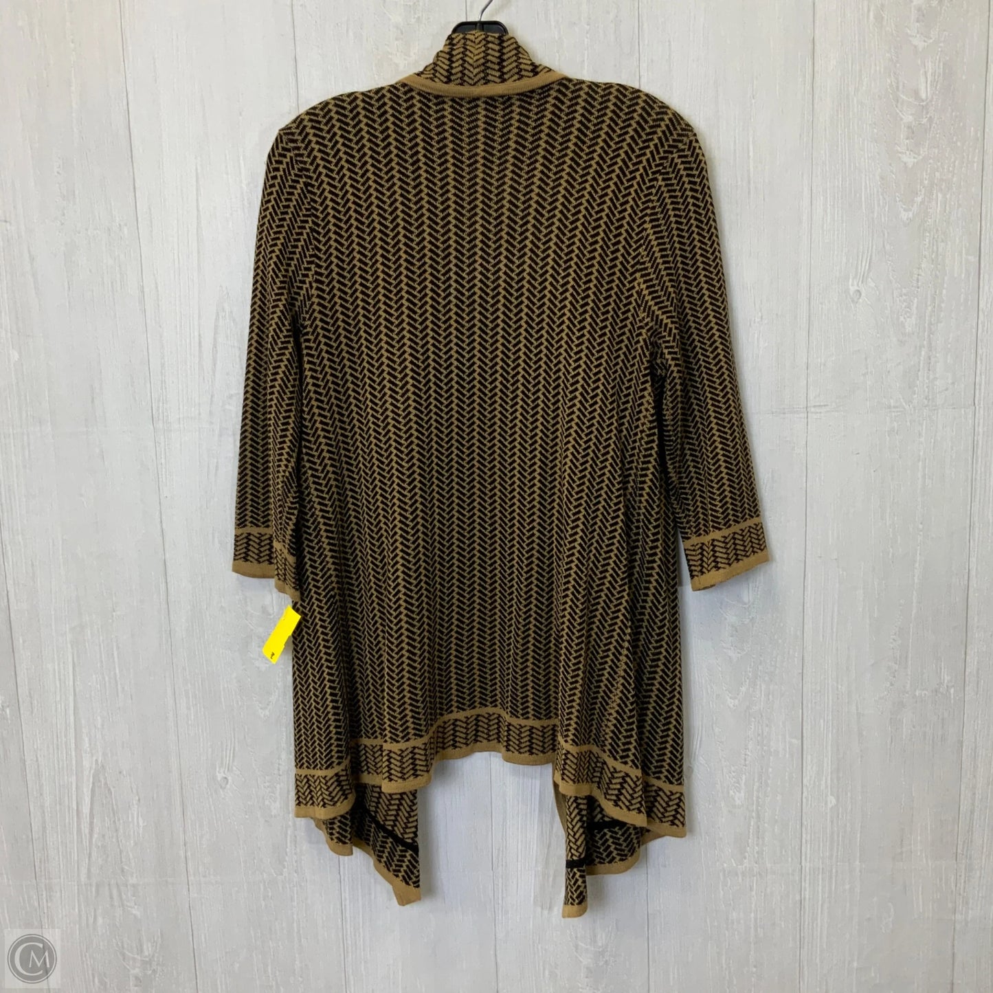 Cardigan By Cable And Gauge In Black & Cream, Size: L