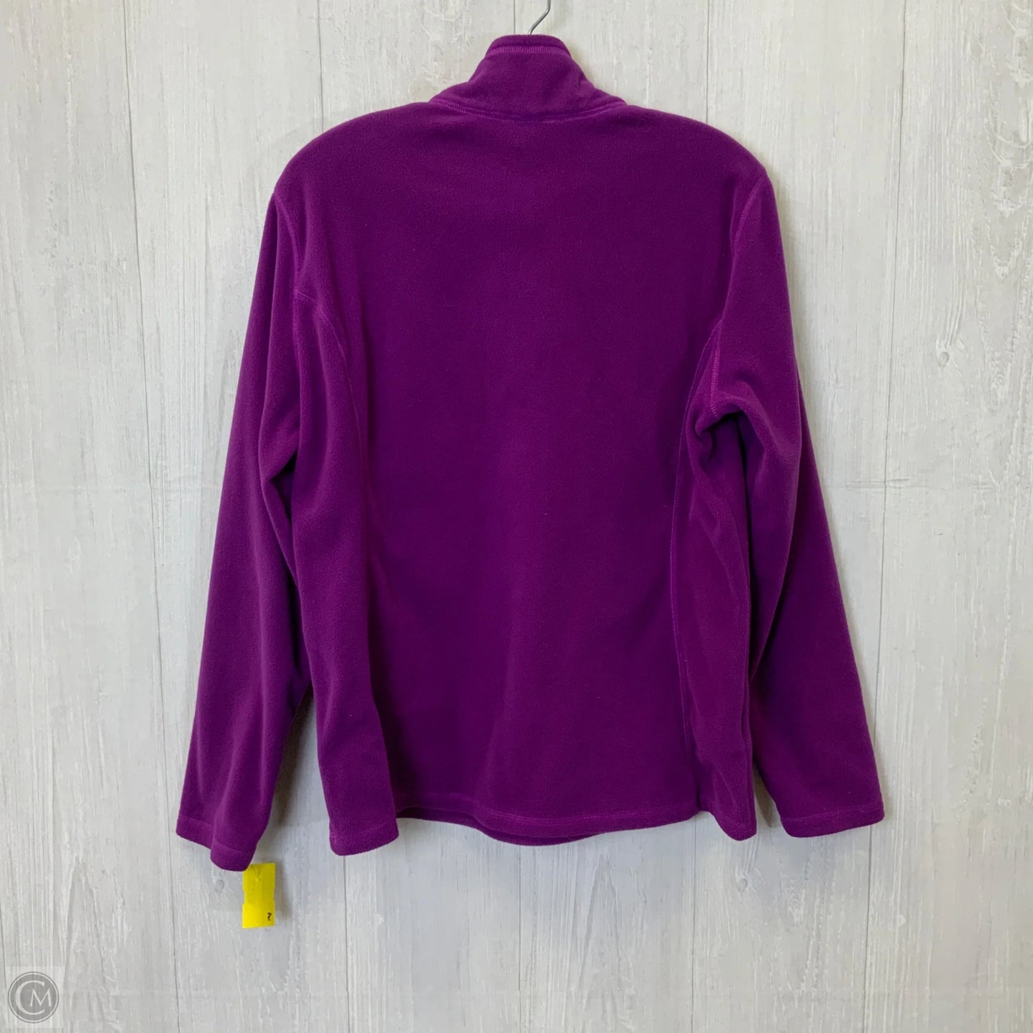 Jacket Fleece By Eddie Bauer In Purple, Size: L