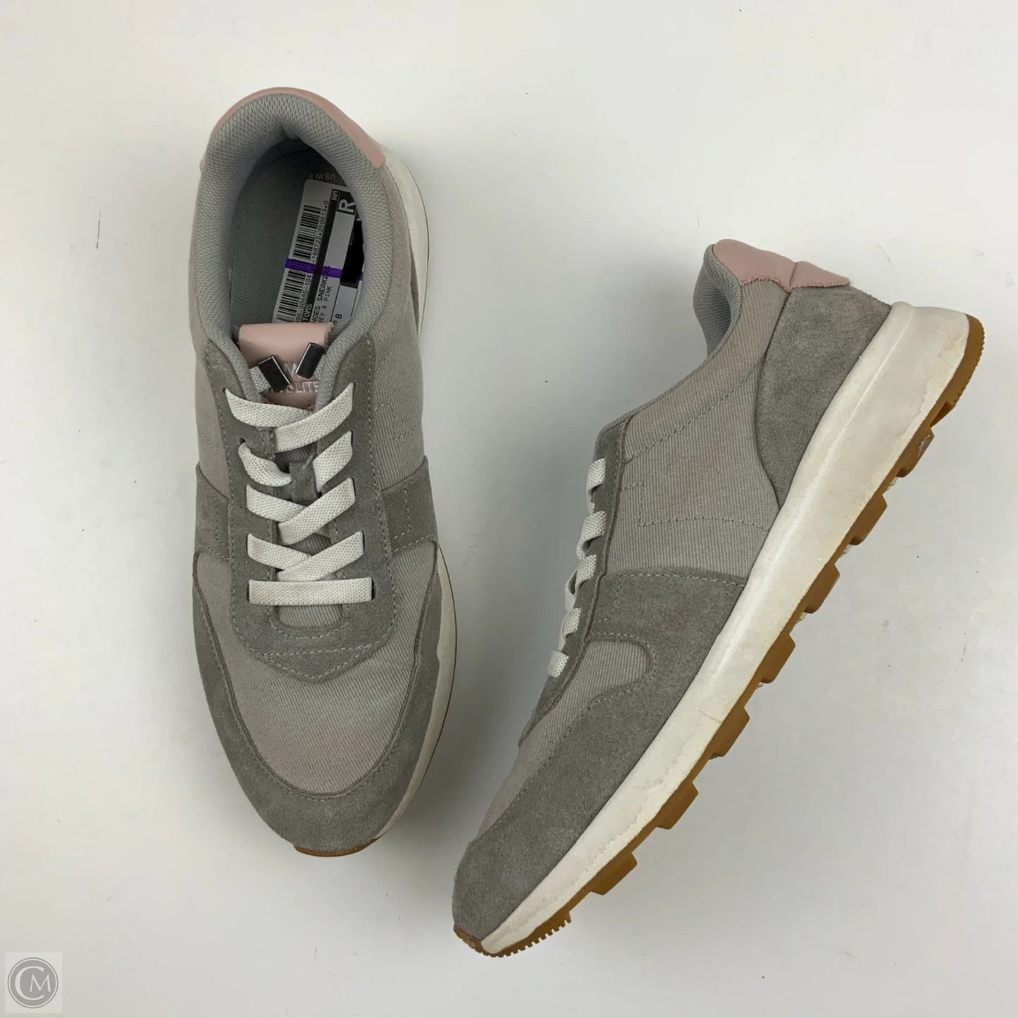 Shoes Sneakers By Toms In Grey & Pink, Size: 8