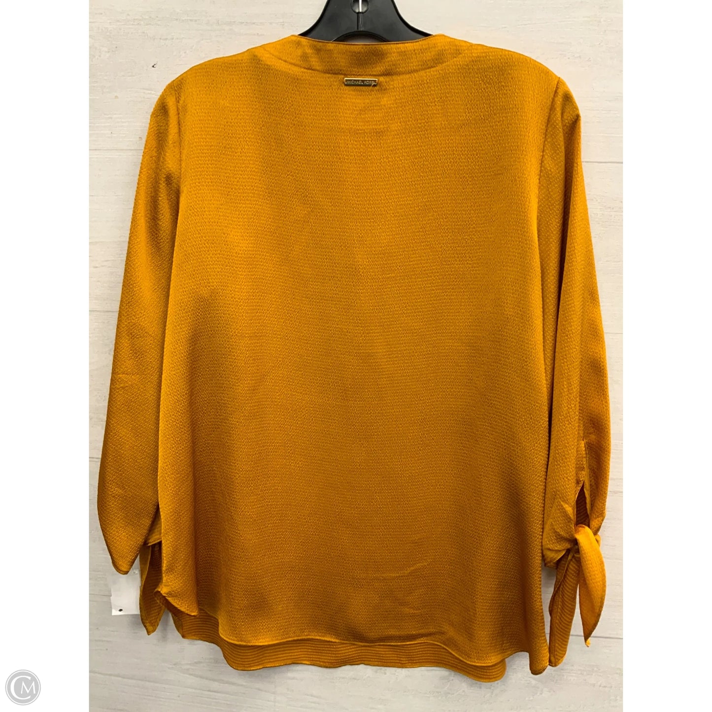 Top Long Sleeve Designer By Michael Kors In Orange, Size: M