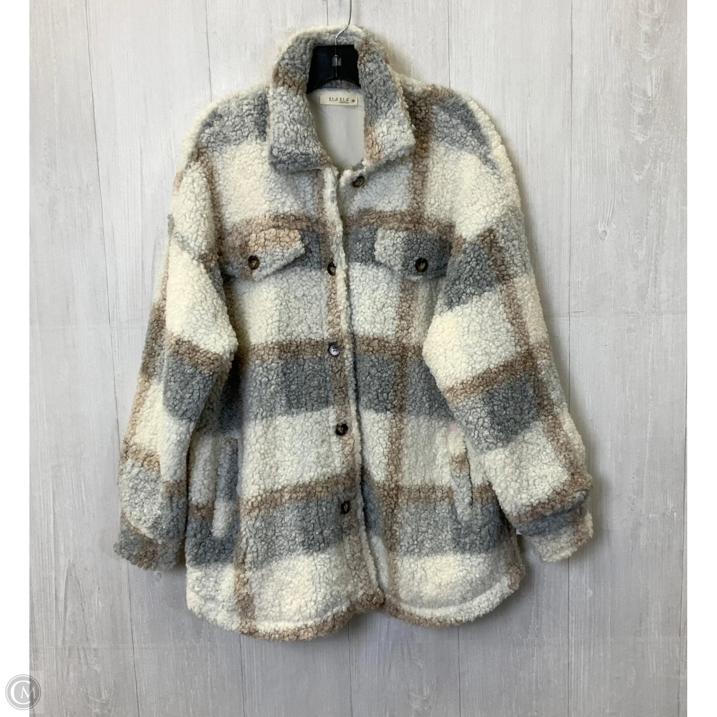 Jacket Faux Fur & Sherpa By Clothes Mentor In Multi-colored, Size: S