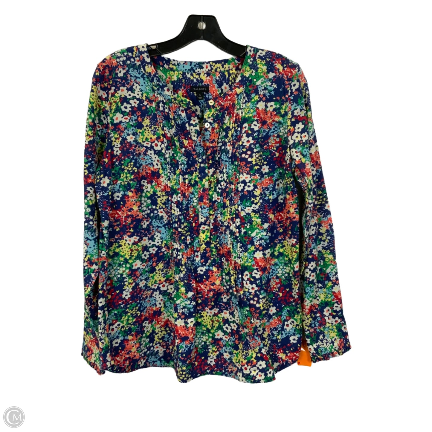 Top Long Sleeve By Talbots In Multi-colored, Size: S