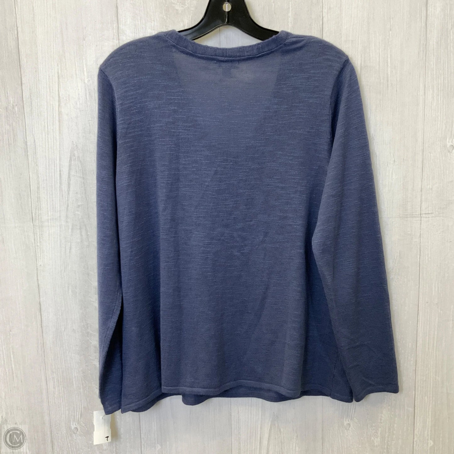 Top Long Sleeve By J. Jill In Navy, Size: L