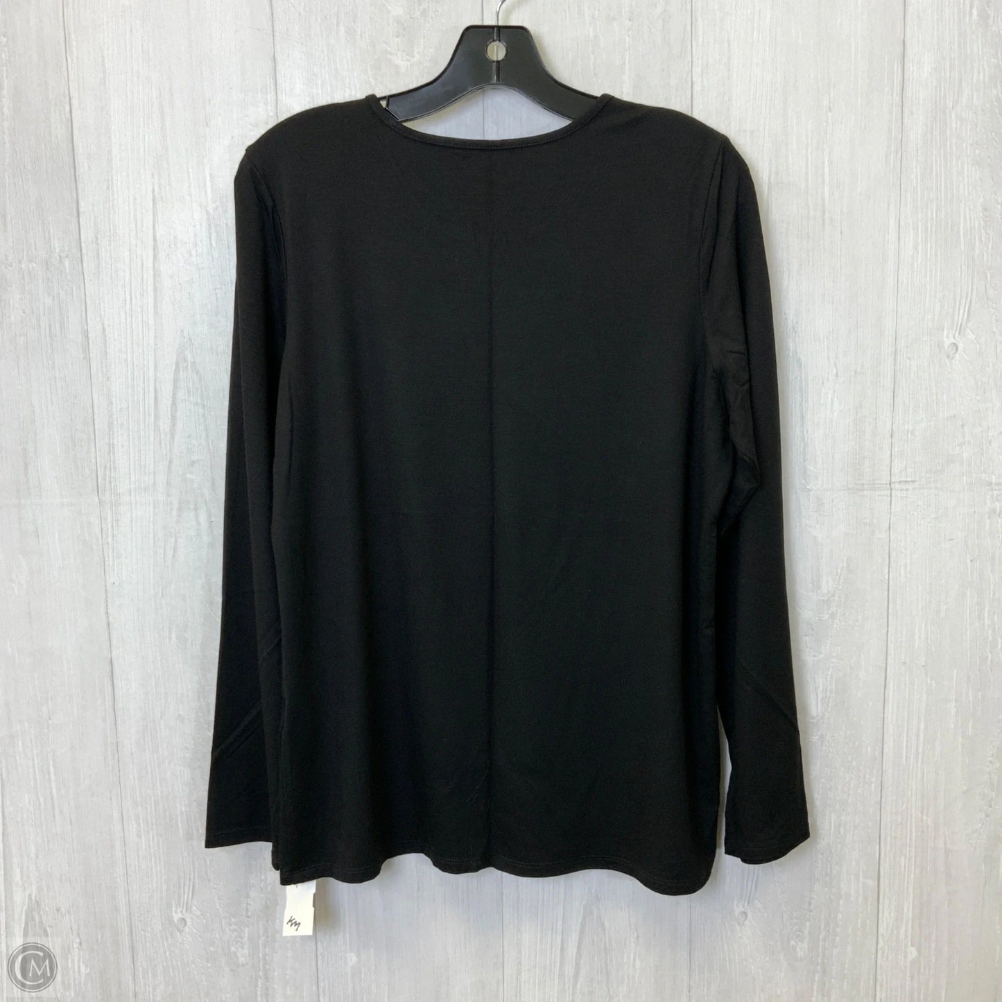 Top Long Sleeve Basic By Chicos In Black, Size: M