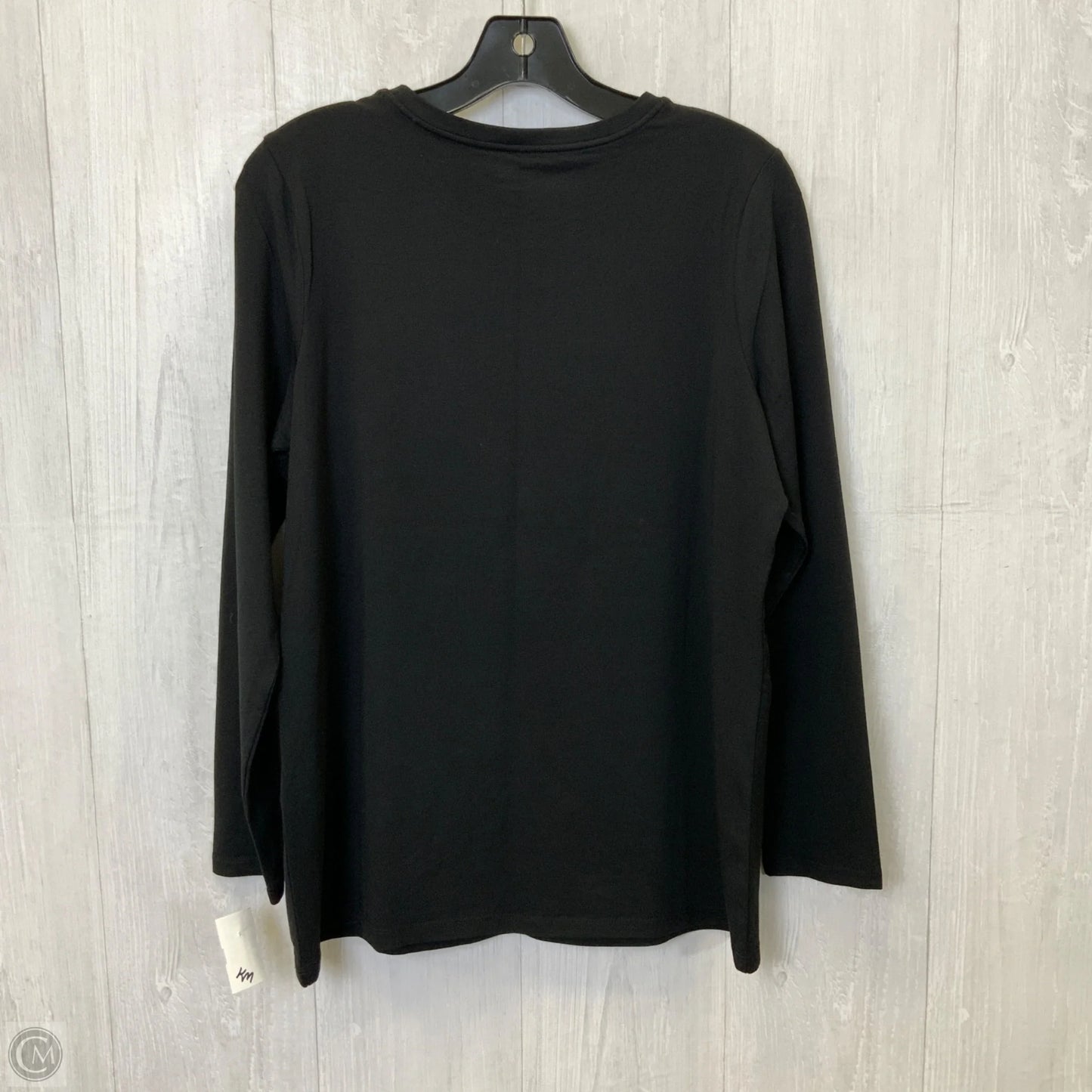 Top Long Sleeve Basic By Chicos In Black, Size: L