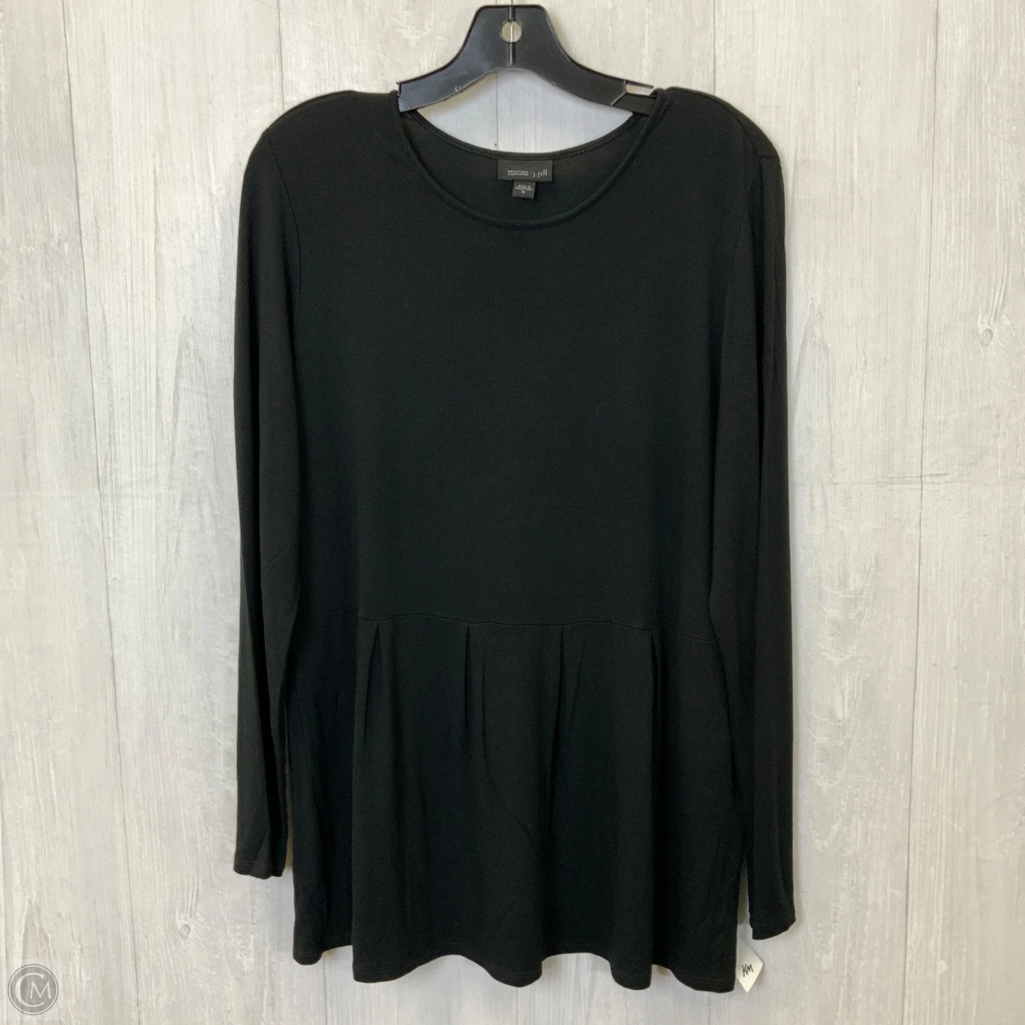 Top Long Sleeve By J. Jill In Black, Size: M