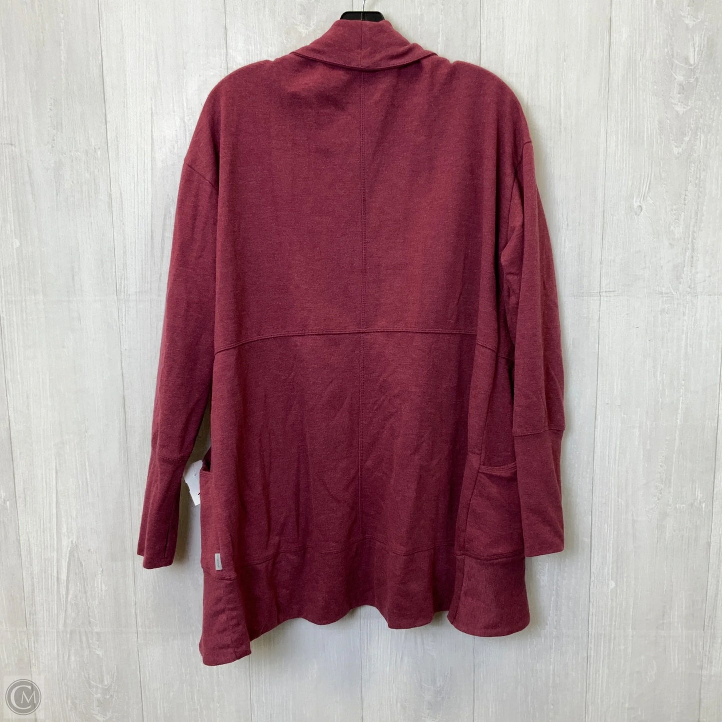 Cardigan By Eddie Bauer In Maroon, Size: L