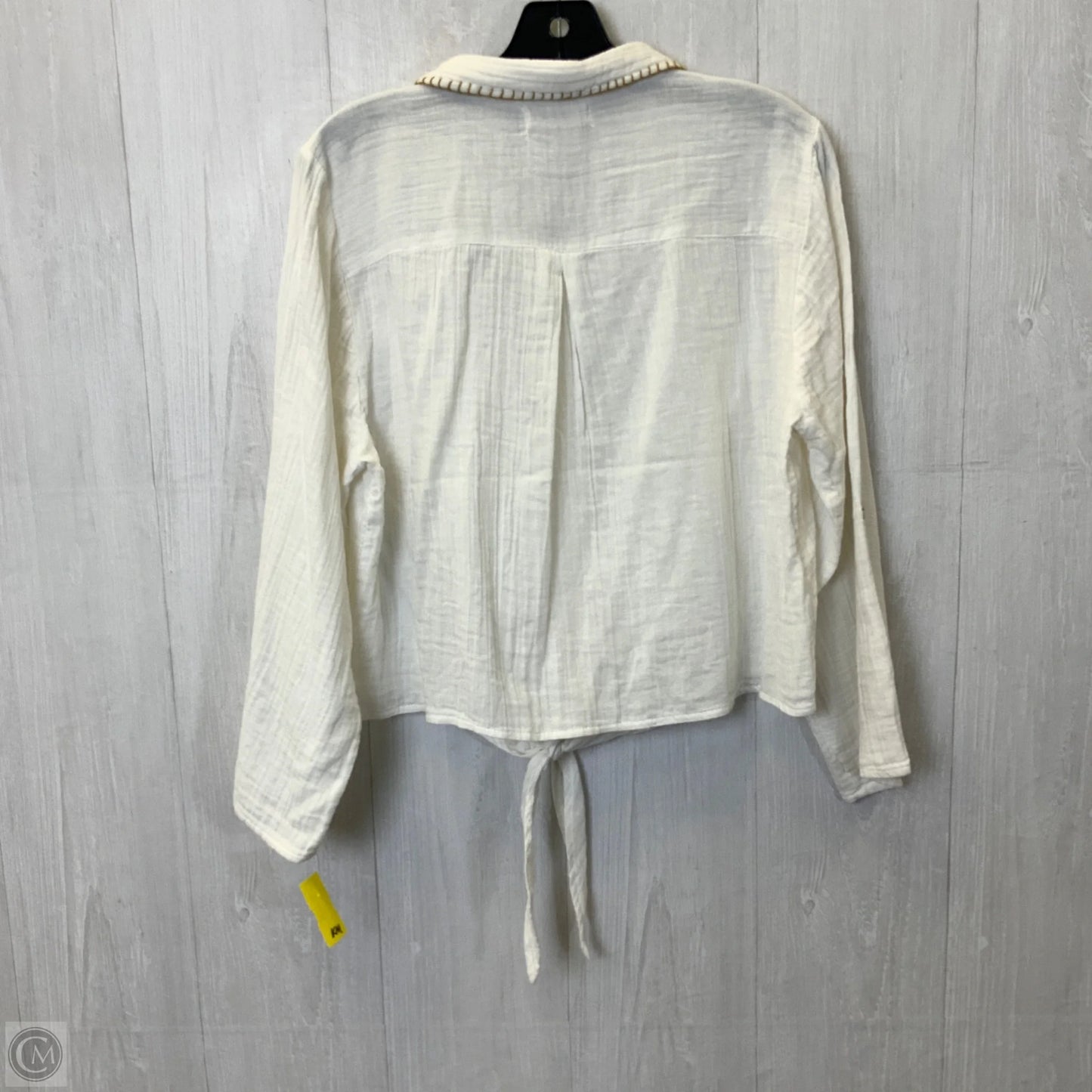 Top Long Sleeve By Natural Life In White, Size: L