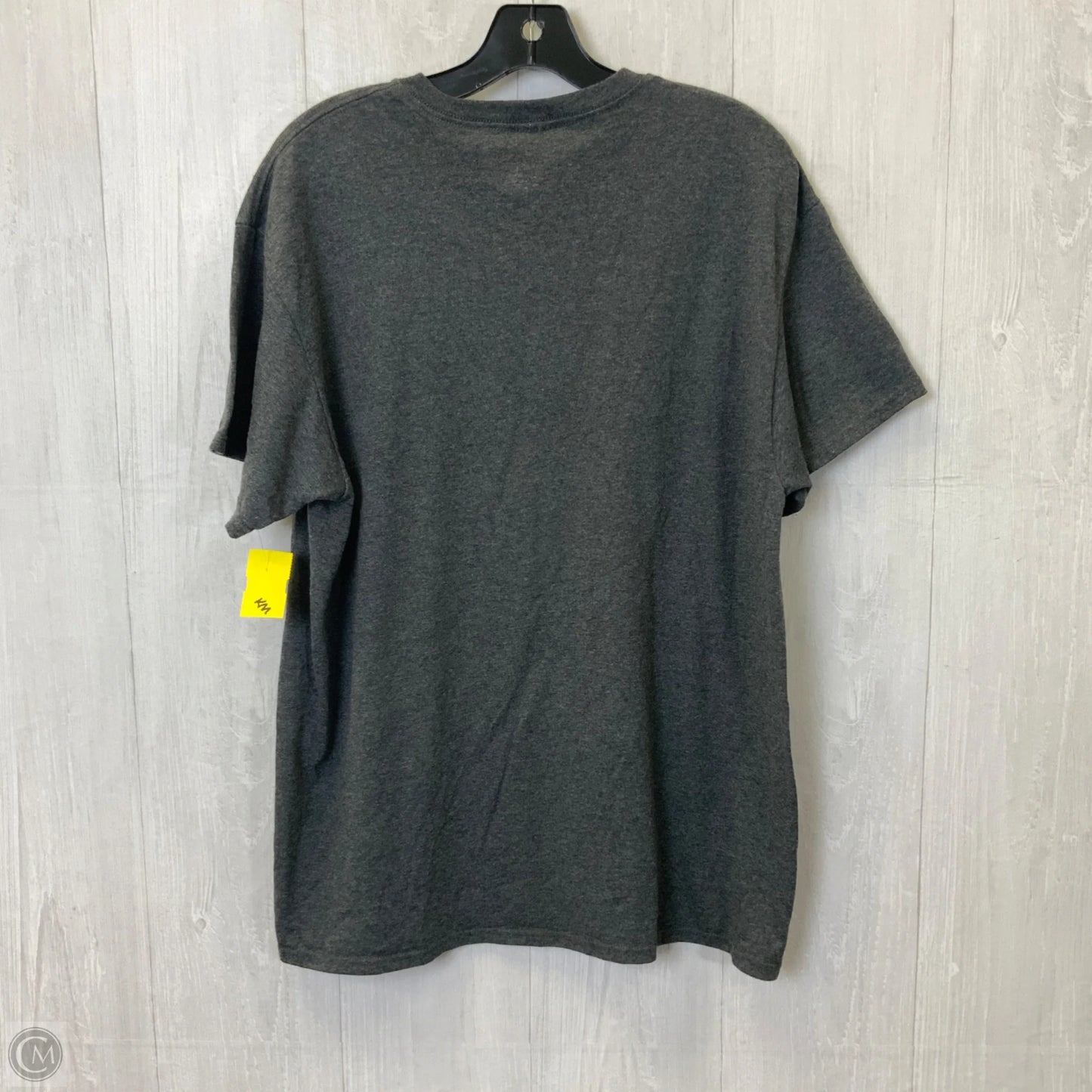 Top Short Sleeve Basic By Disney In Grey, Size: L