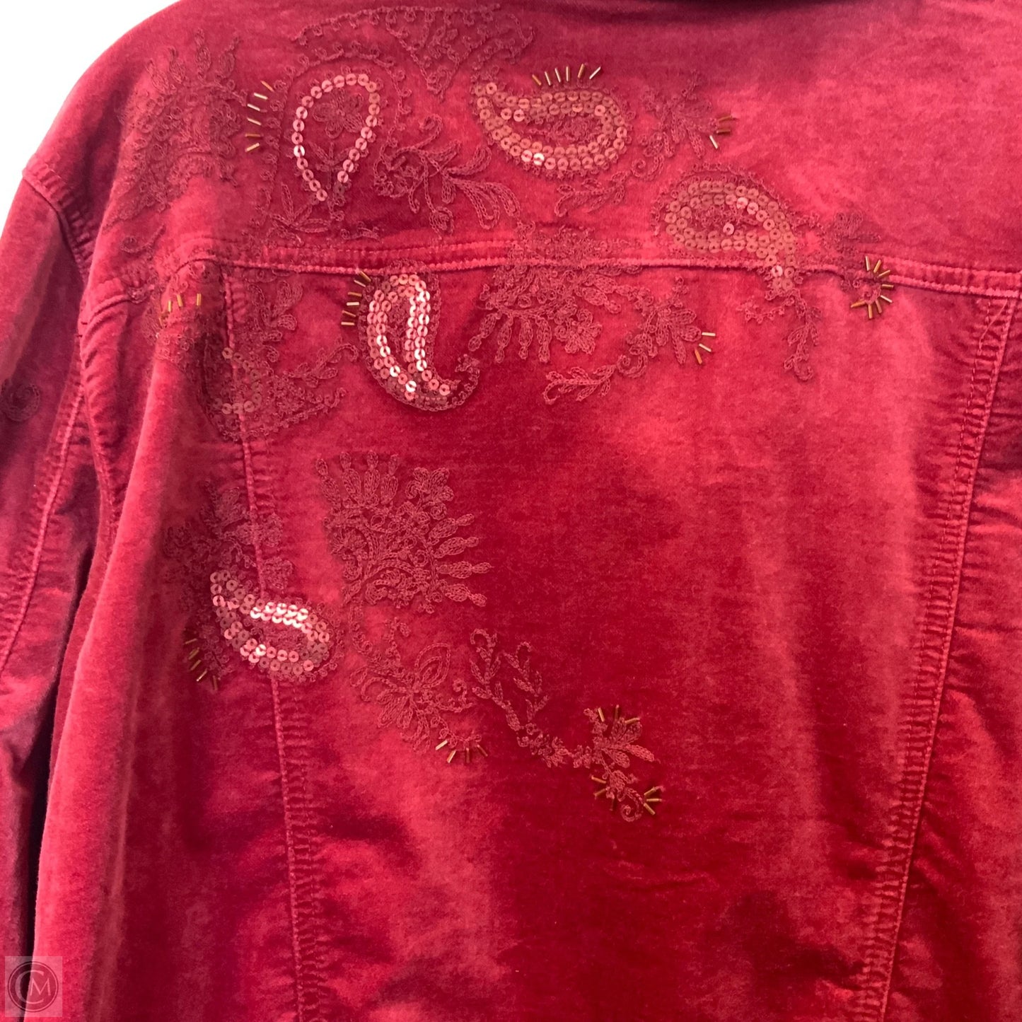 Jacket Other By Chicos In Red, Size: Xl