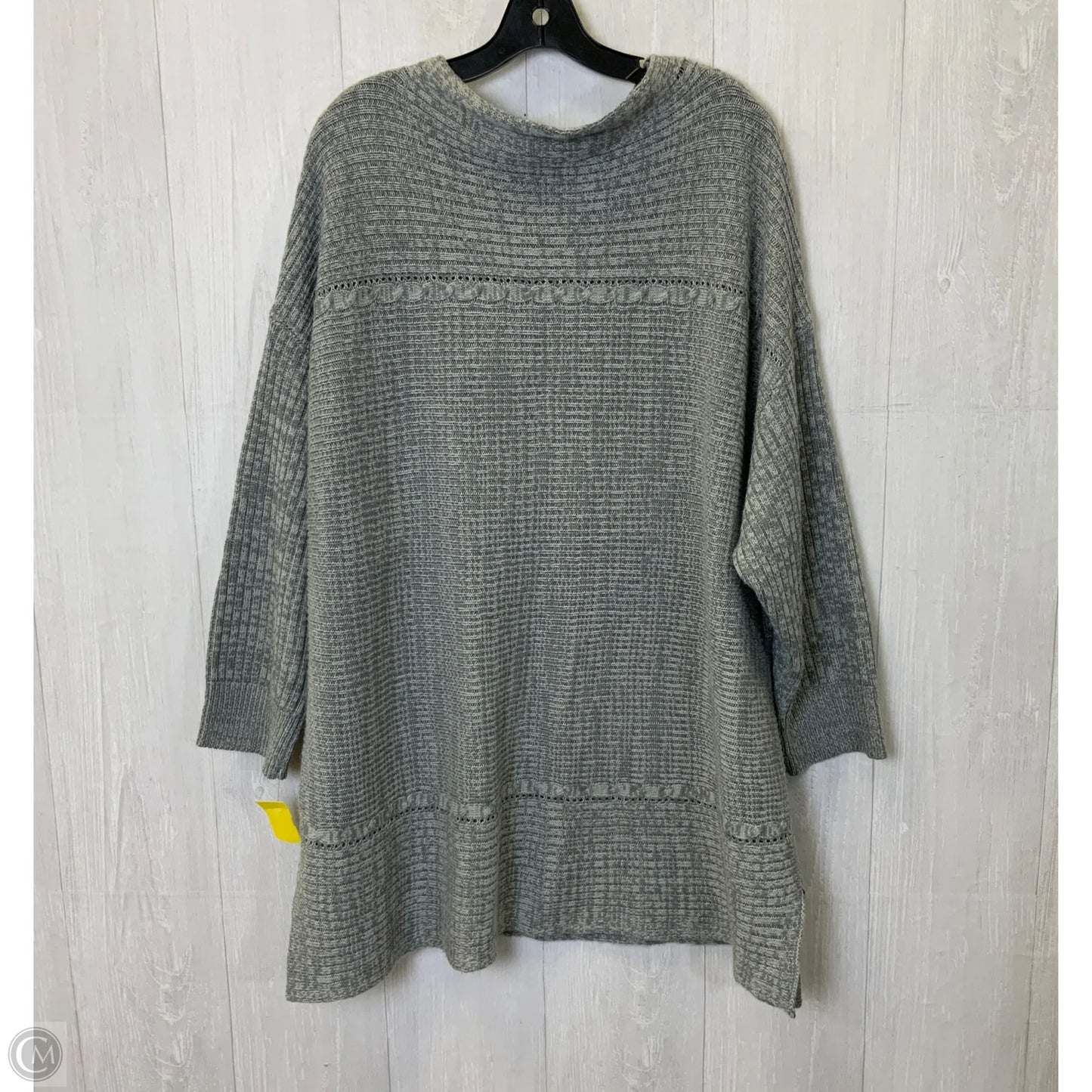 Sweater By Clothes Mentor In Grey, Size: 3x