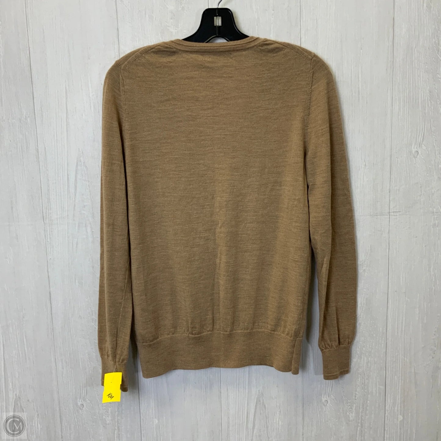 Top Long Sleeve By Banana Republic In Tan, Size: M