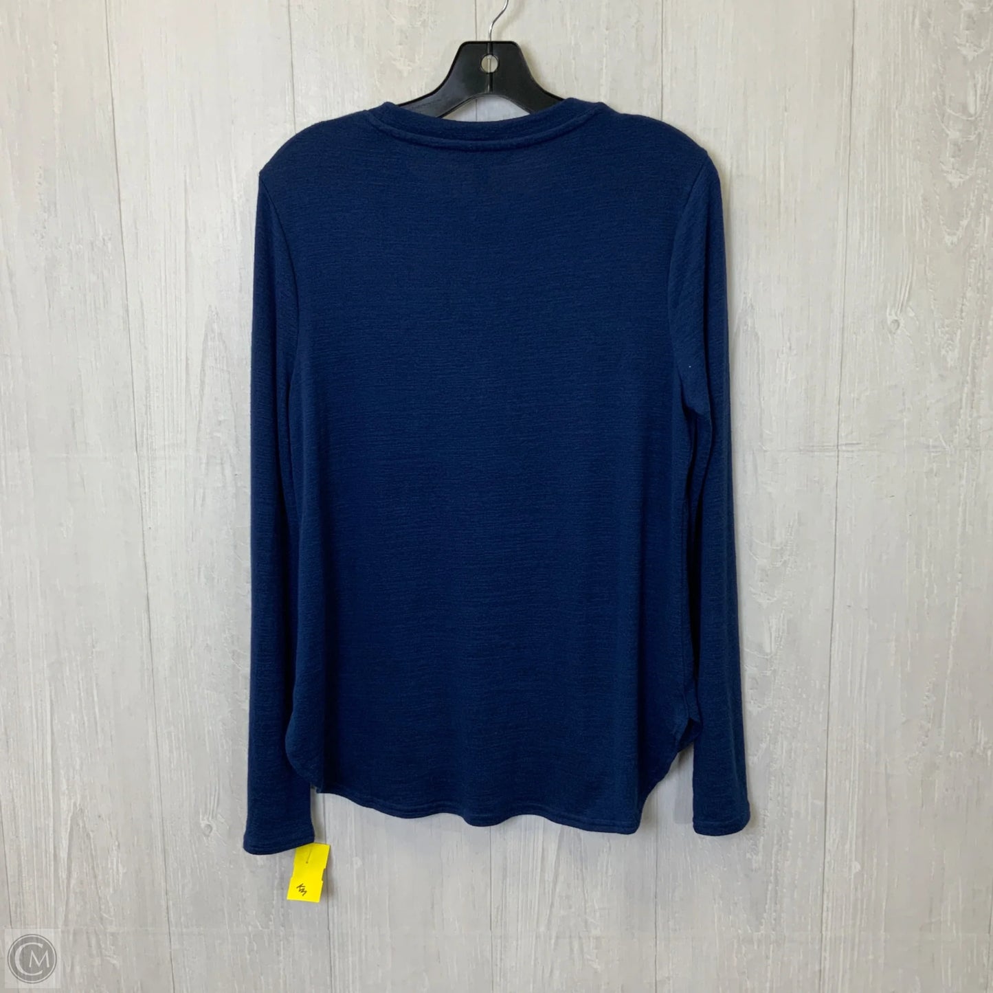 Top Long Sleeve Basic By Banana Republic In Blue, Size: M