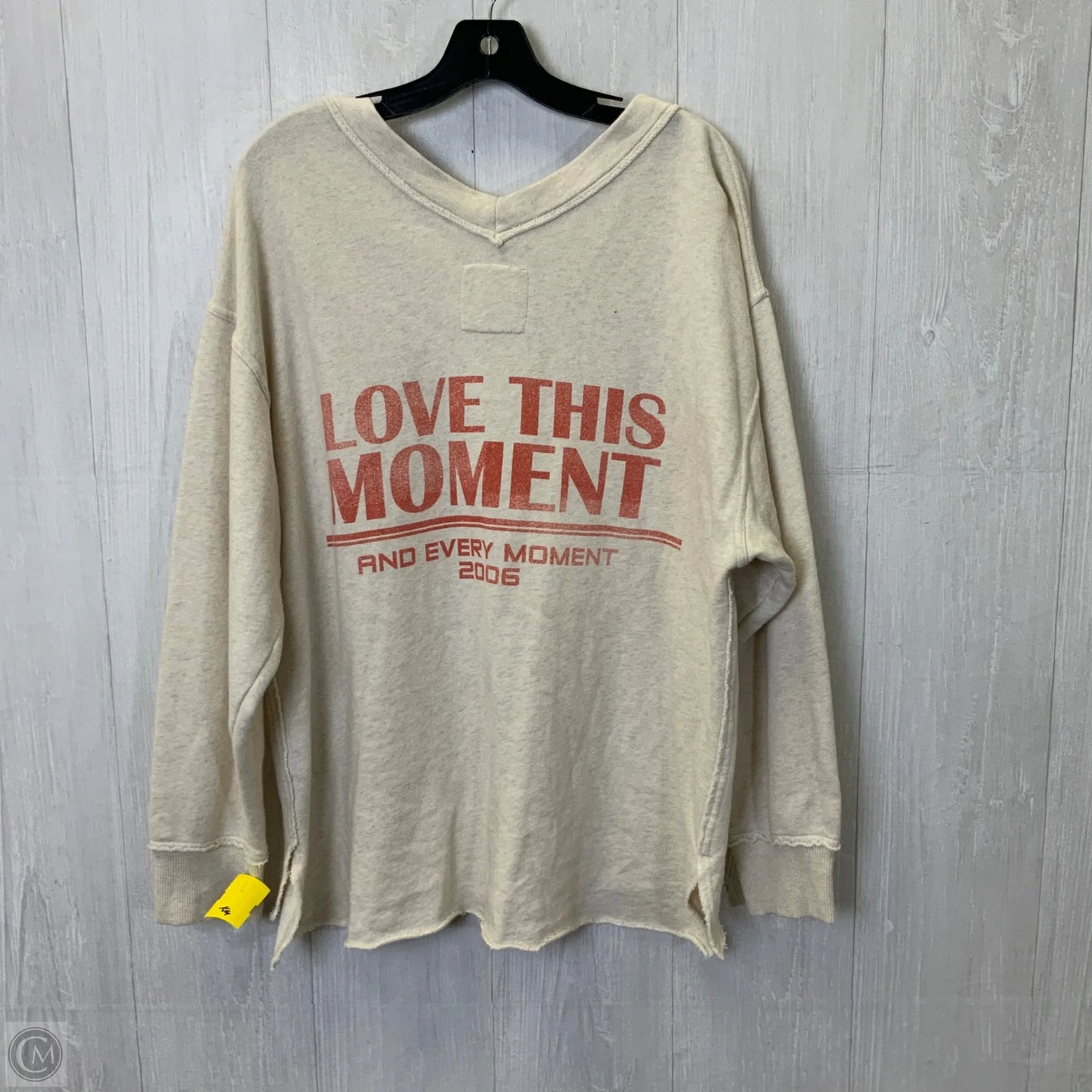 Sweatshirt Crewneck By Aerie In Cream, Size: M