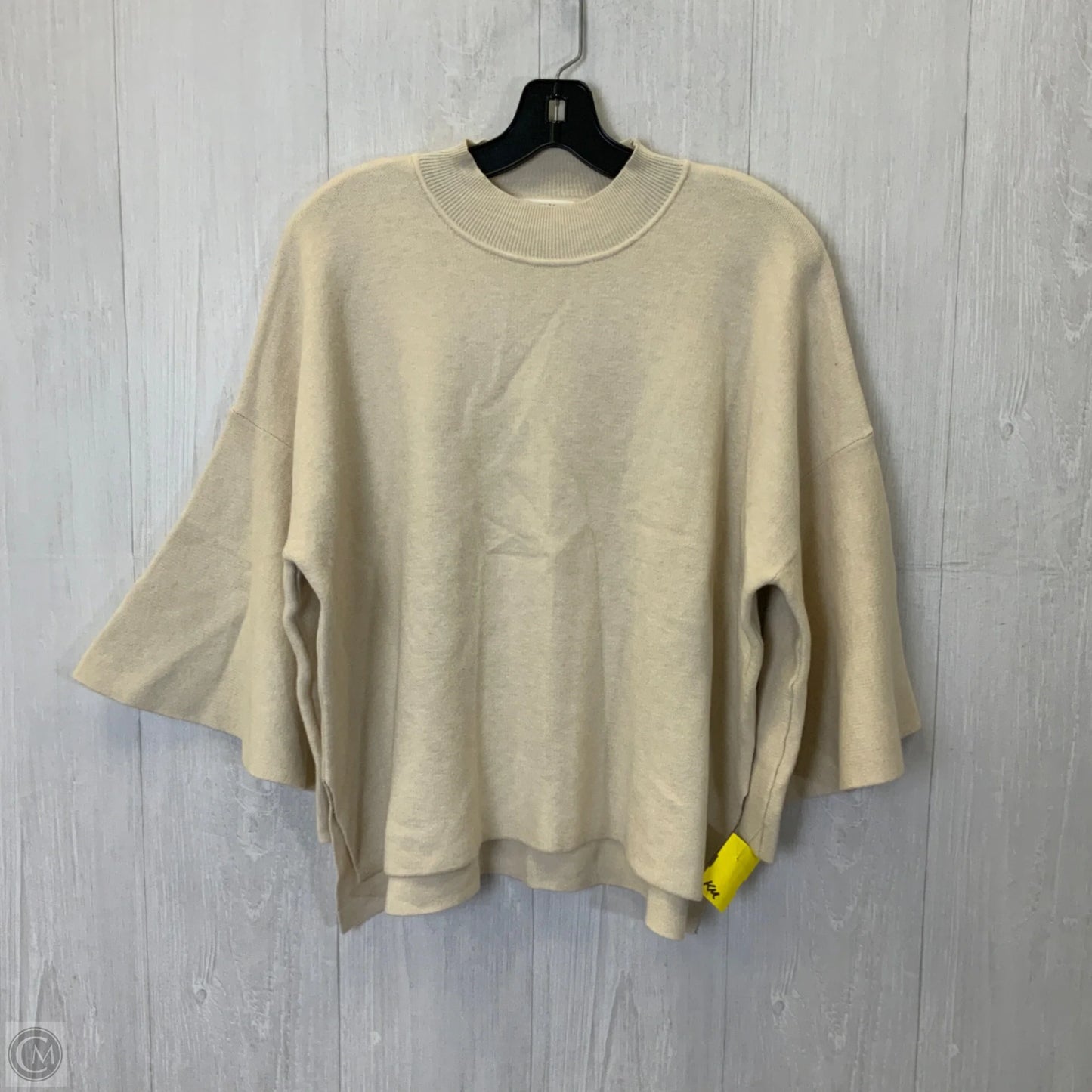 Sweater By Zenana In Cream, Size: L