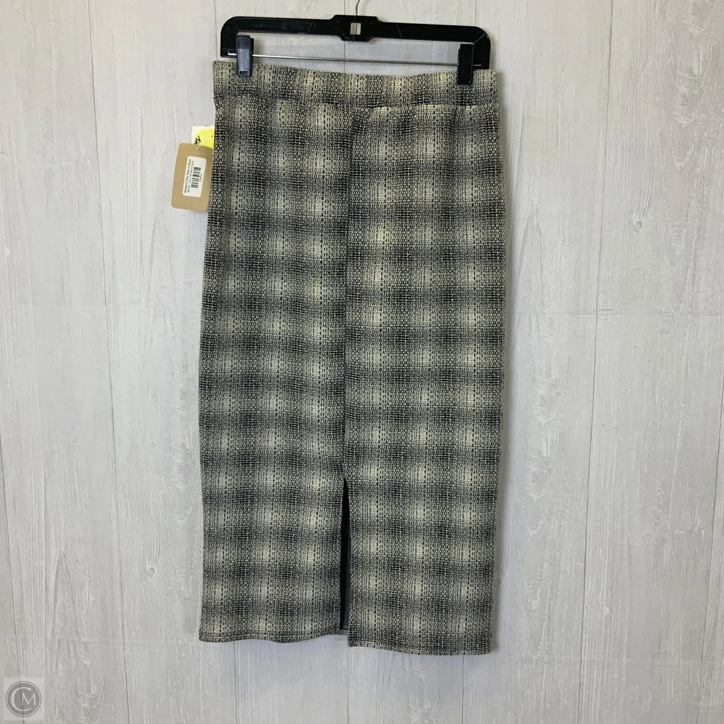 Skirt Midi By Gilli In Black & White, Size: L