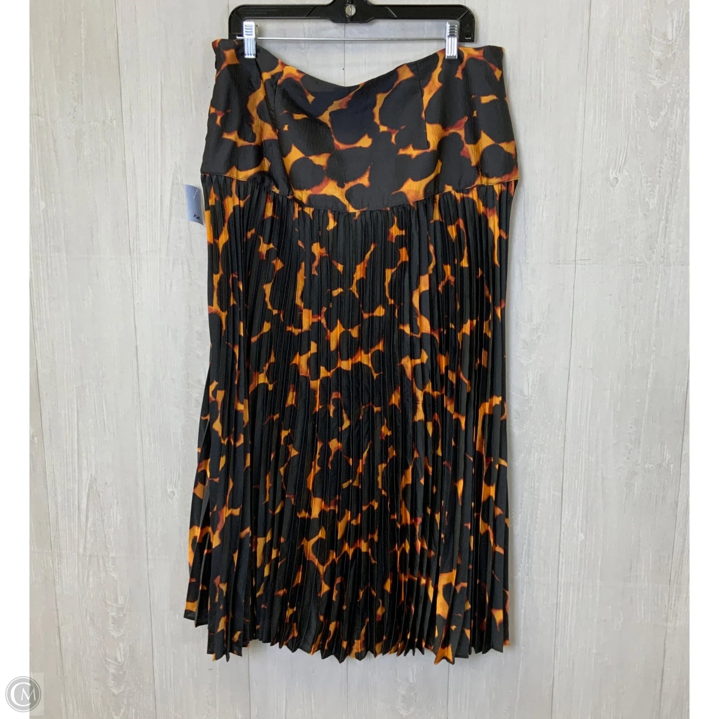 Skirt Midi By Future Collective In Tortoise Shell Print, Size: L