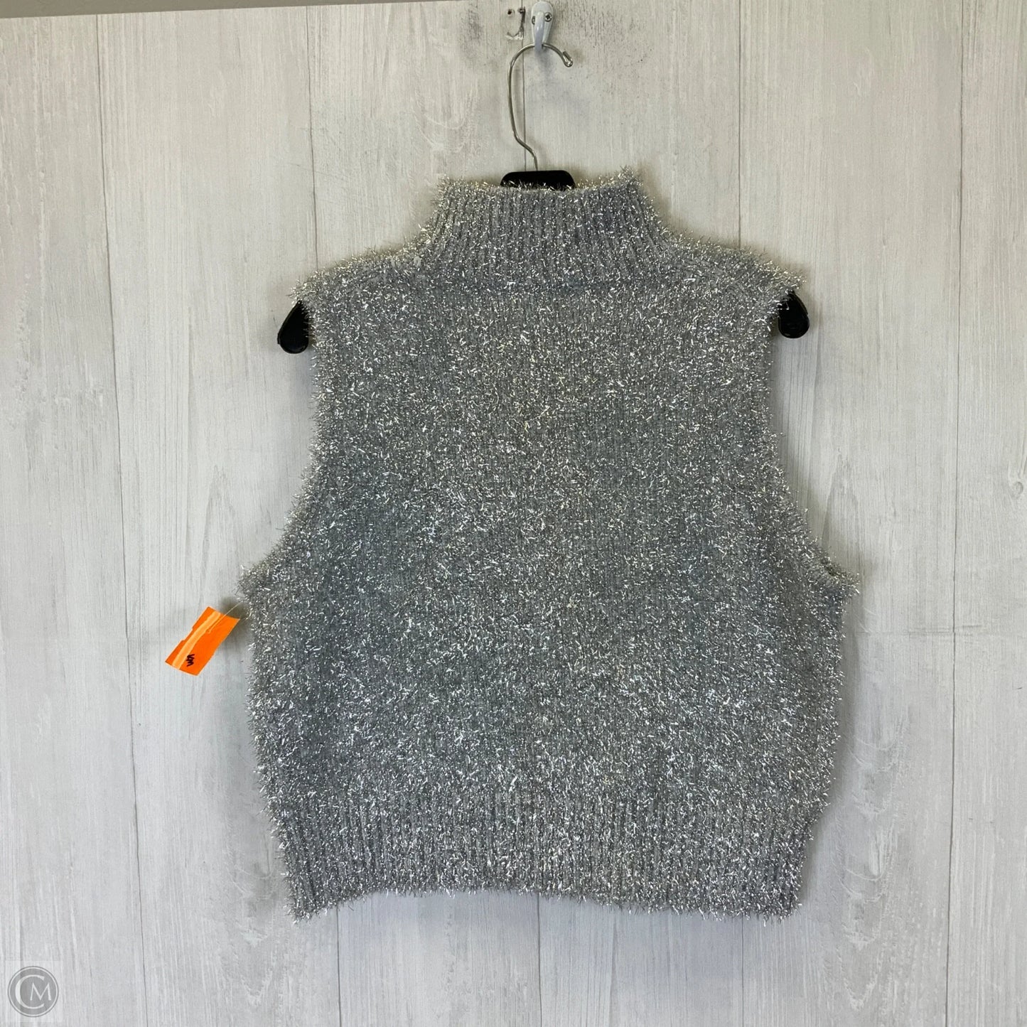 Vest Sweater By J. Crew In Silver, Size: L