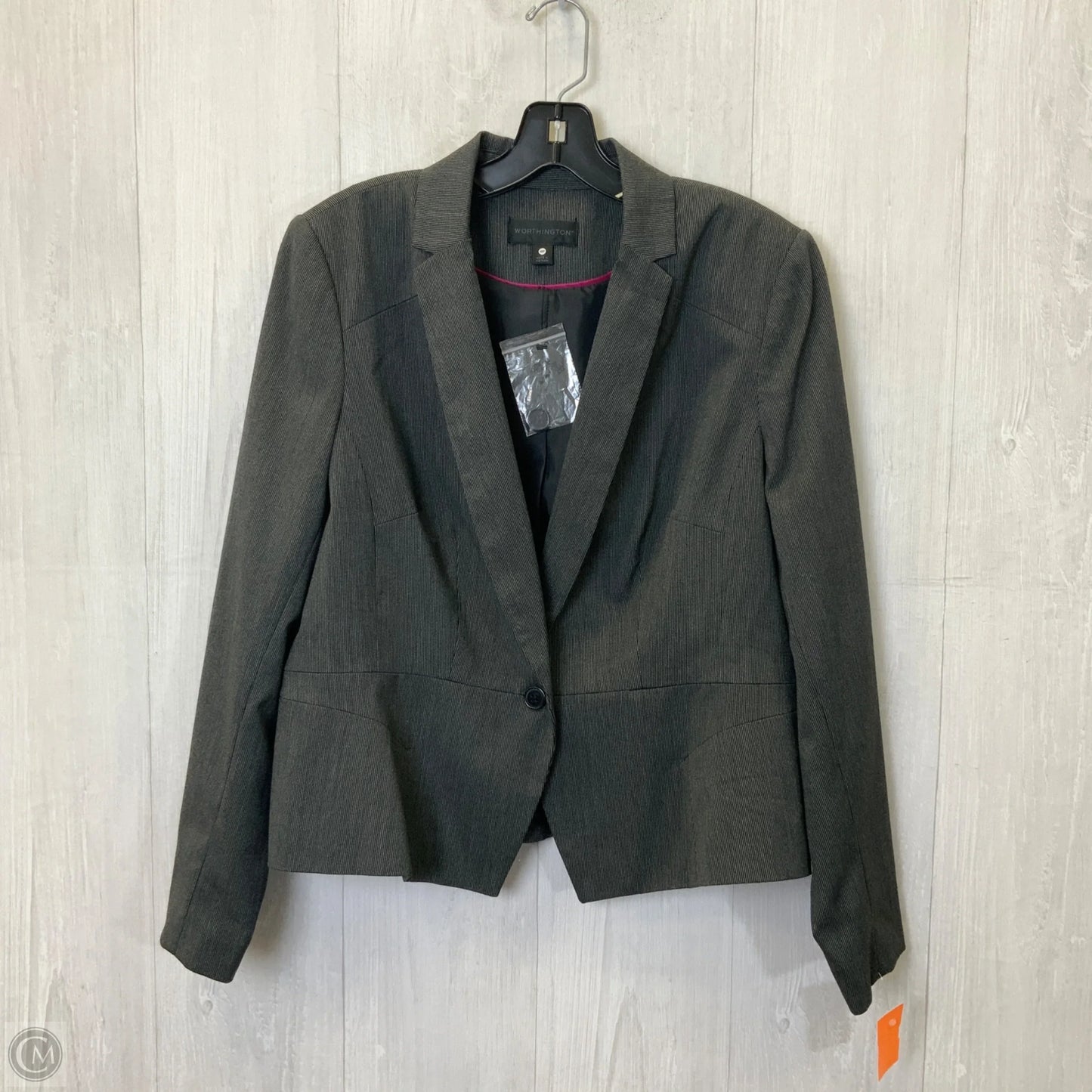 Blazer By Worthington In Grey, Size: 16
