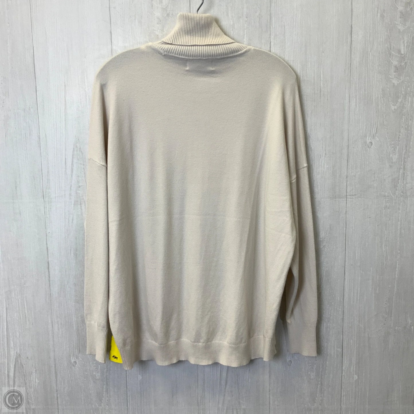 Top Long Sleeve Basic By Zenana In Cream, Size: Xl