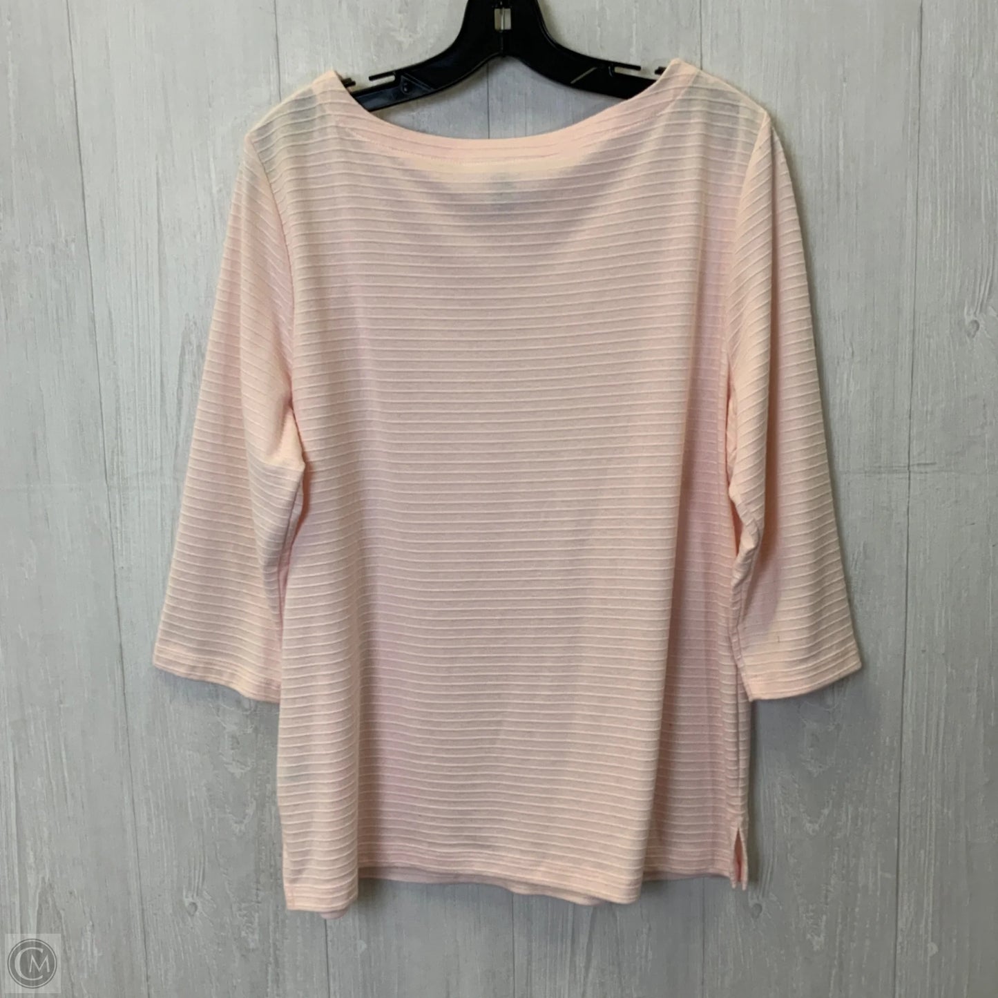 Top Long Sleeve By Karen Scott In Pink, Size: L