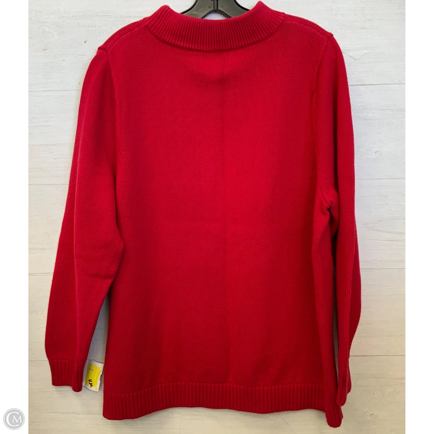 Sweater By Lands End In Red, Size: 2x