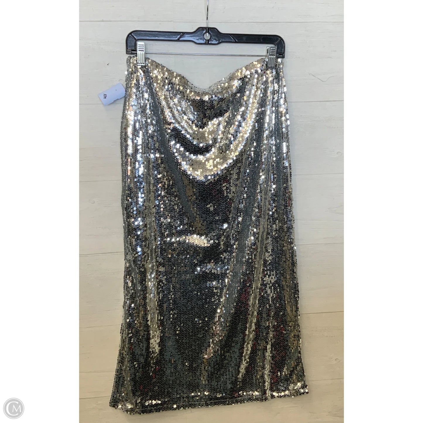 Skirt Maxi By J For Justify In Silver, Size: L