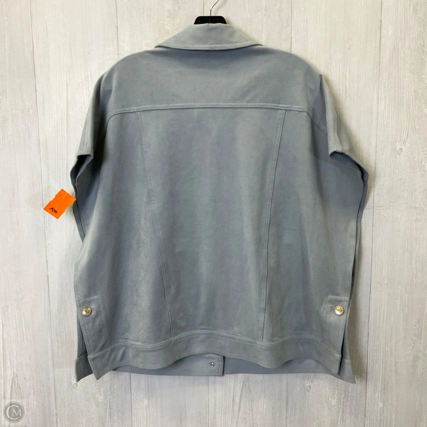 Poncho By Chicos In Blue, Size: M